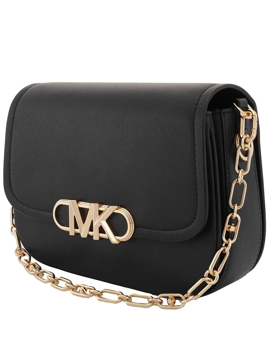 Женская кожаная сумка-почтальон Michael Kors Parker — изображение 3 из 5, черный