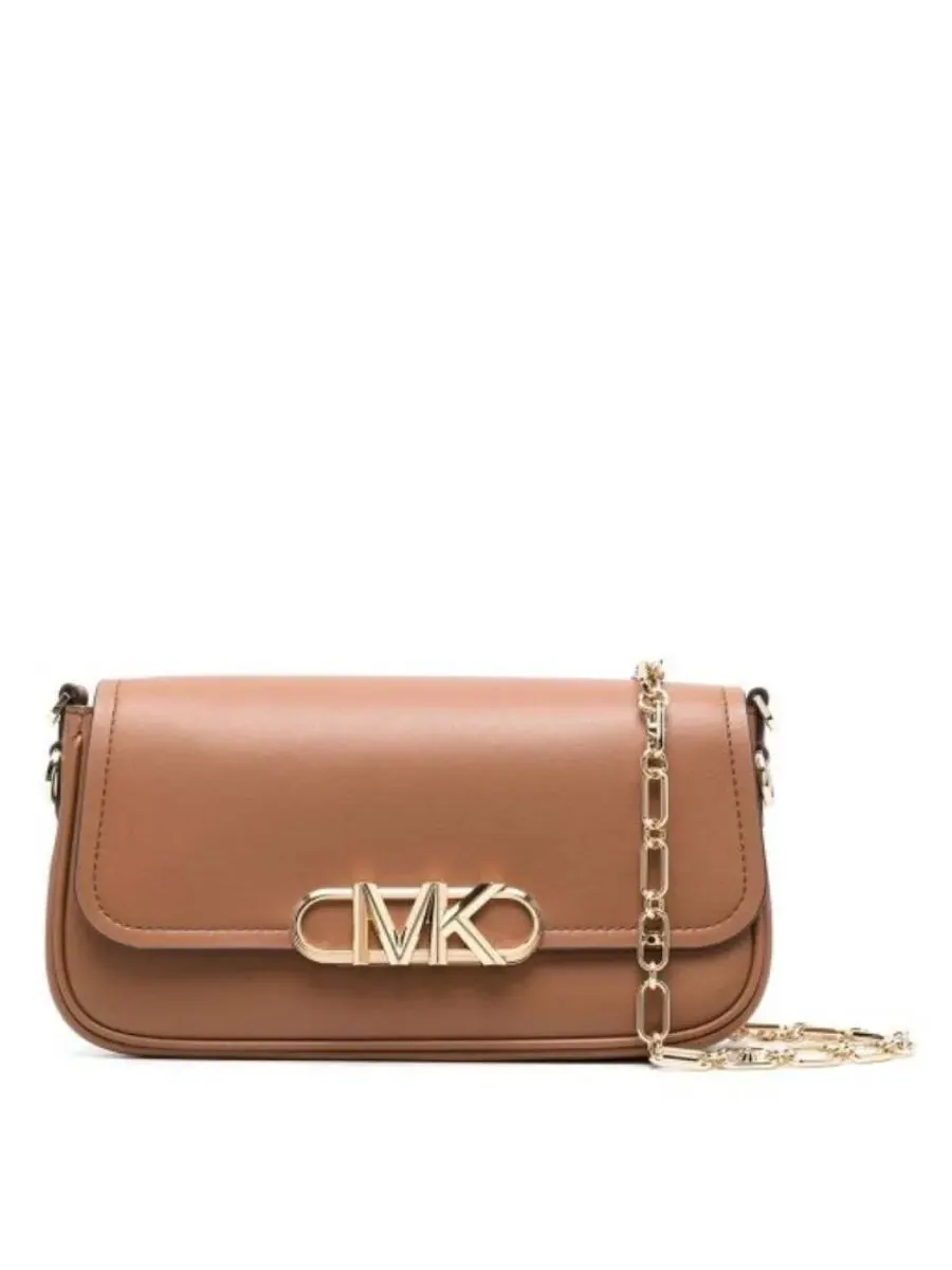 Женская кожаная сумка через плечо Michael Kors Parker, коричневая — изображение 1 из 2, коричневый