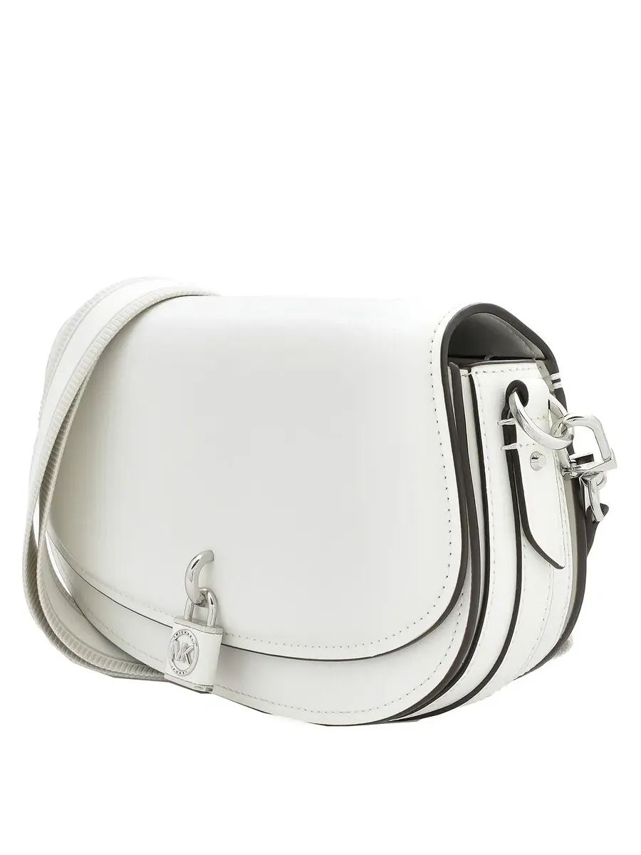 Женская кожаная сумка через плечо Michael Kors Mila — изображение 4 из 6, белый