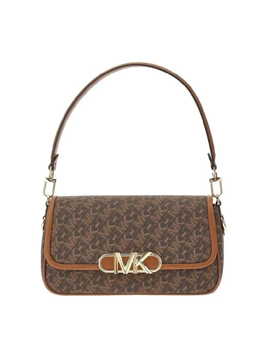 Женская сумка через плечо Michael Kors с монограммой — изображение 1 из 3, коричневый