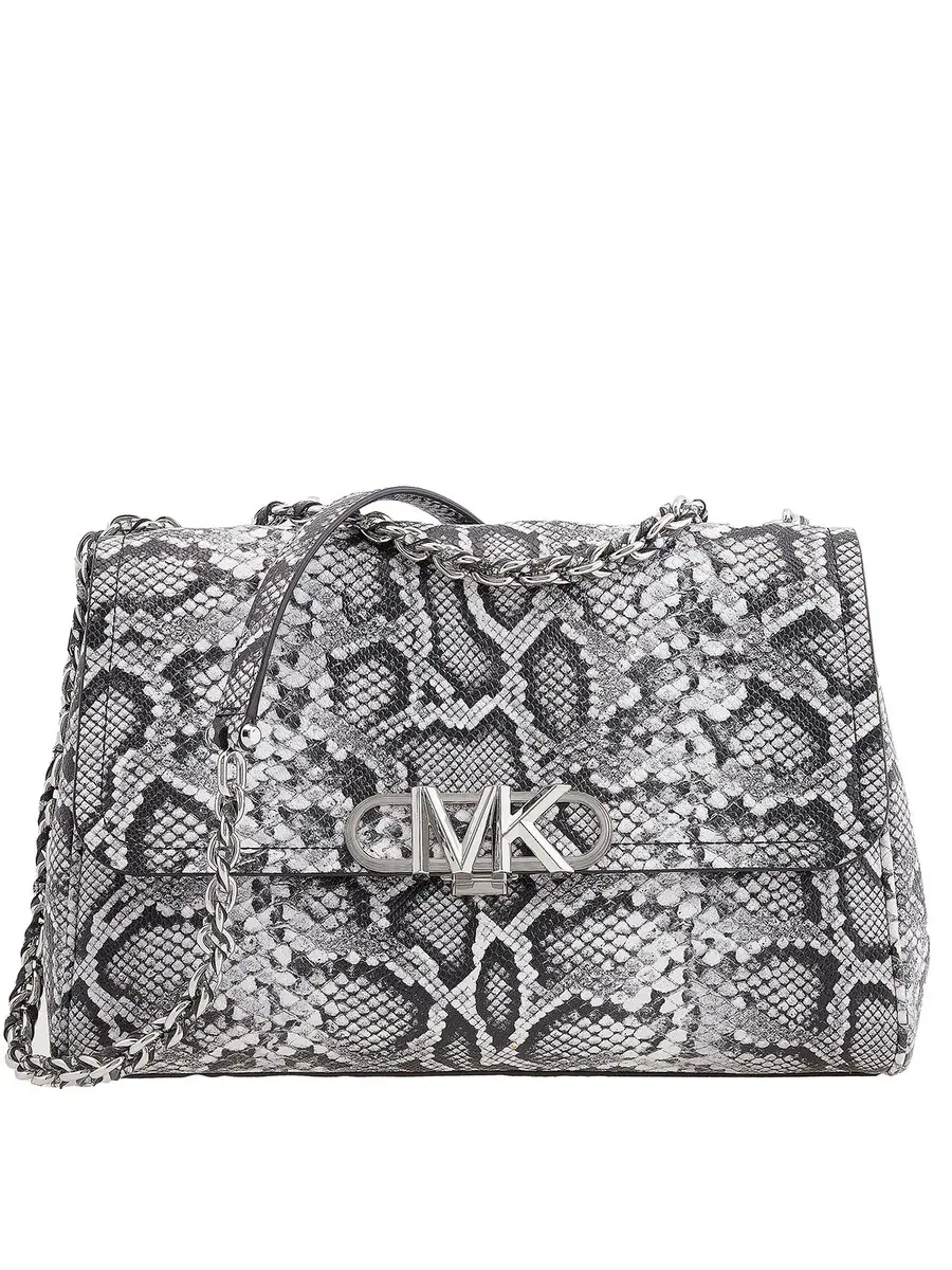 Женская сумка через плечо Michael Kors Parker из тисненой кожи с узором под змею — изображение 1 из 5, черный