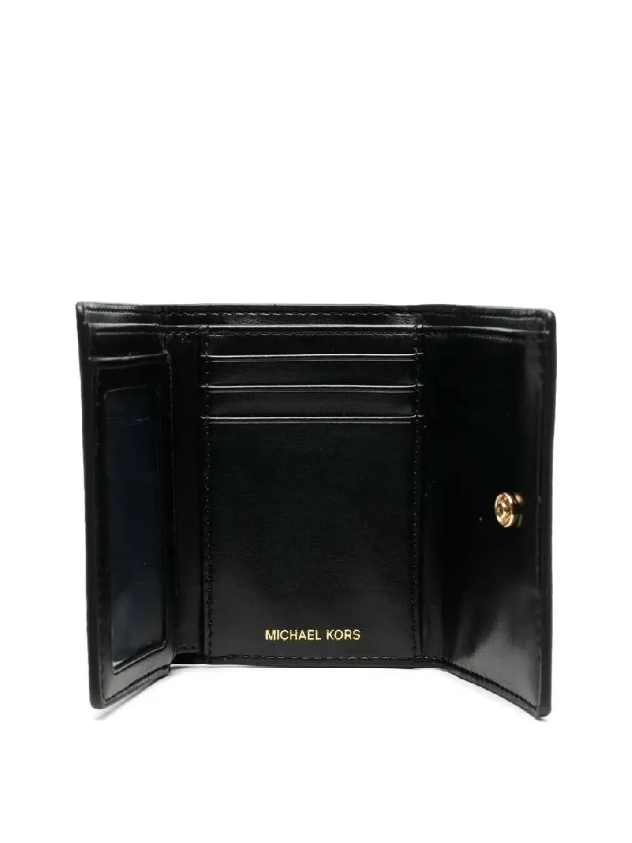 Кожаный кошелек Michael Kors Parker тройного сложения — изображение 3 из 4, черный