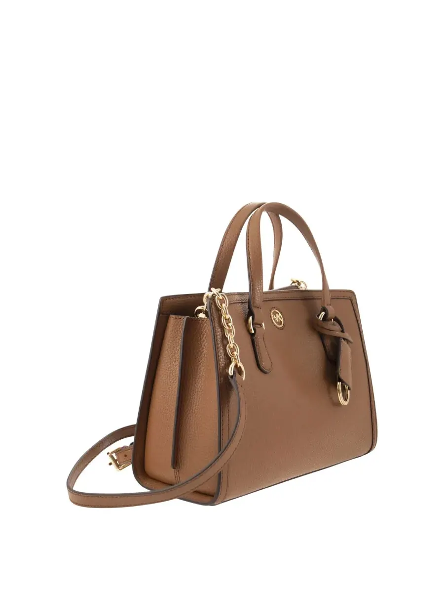 Женская кожаная сумка-мессенджер Michael Kors Chantal, коричневая — изображение 3 из 3, коричневый