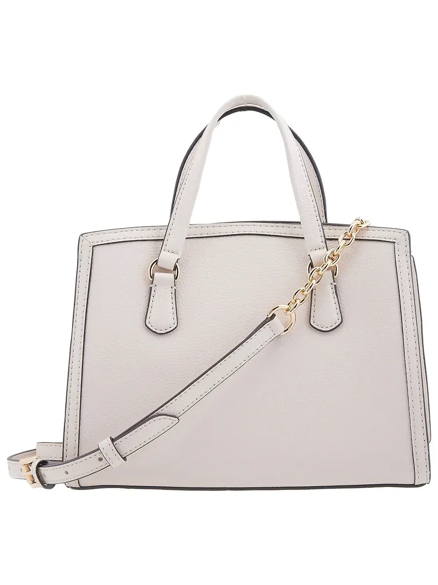 Женская кожаная сумка-мессенджер Michael Kors Chantal — изображение 4 из 5, белый