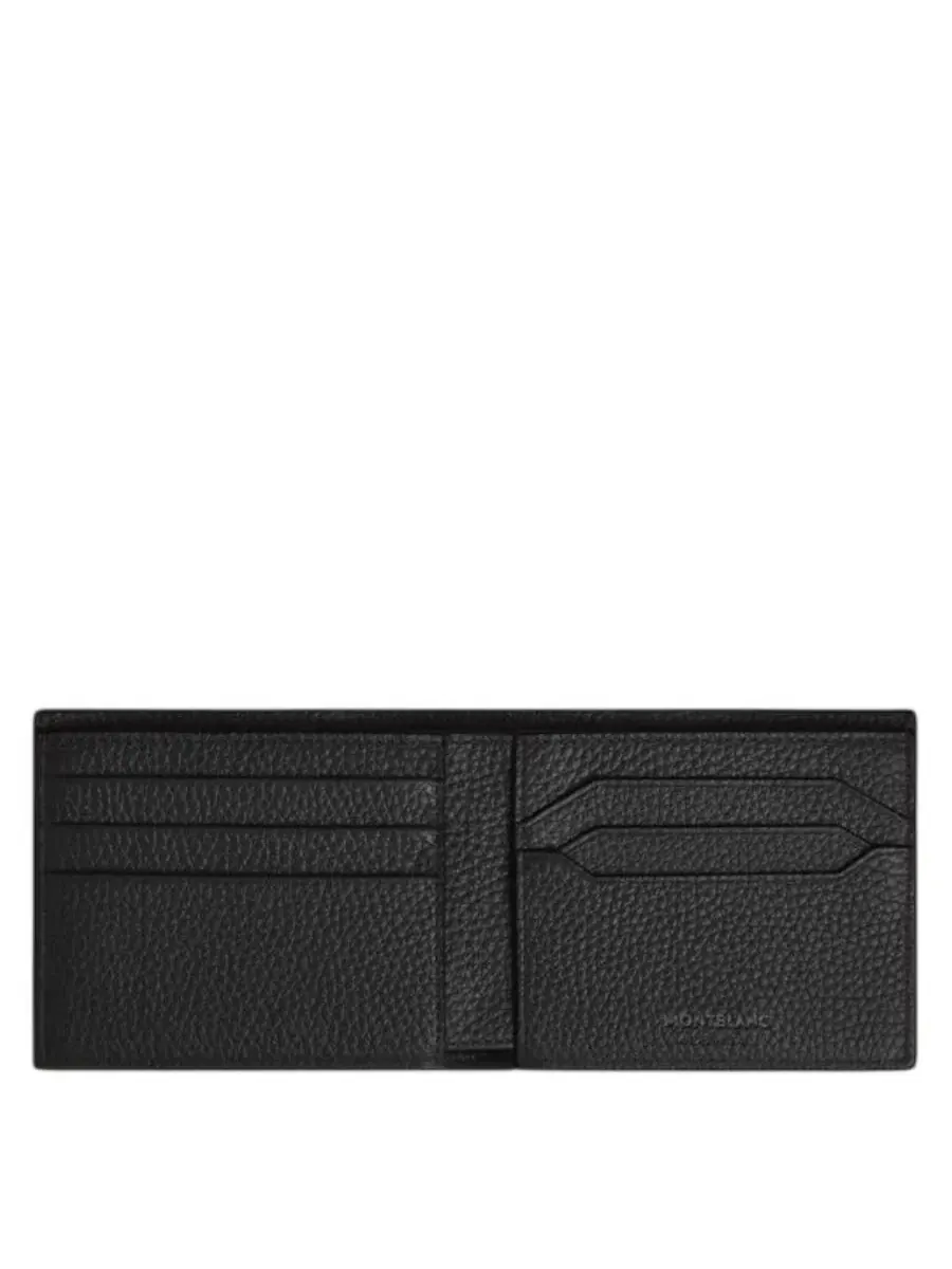 Кошелек Montblanc из зернистой кожи на 6 отделений для карт — изображение 2 из 2, черный
