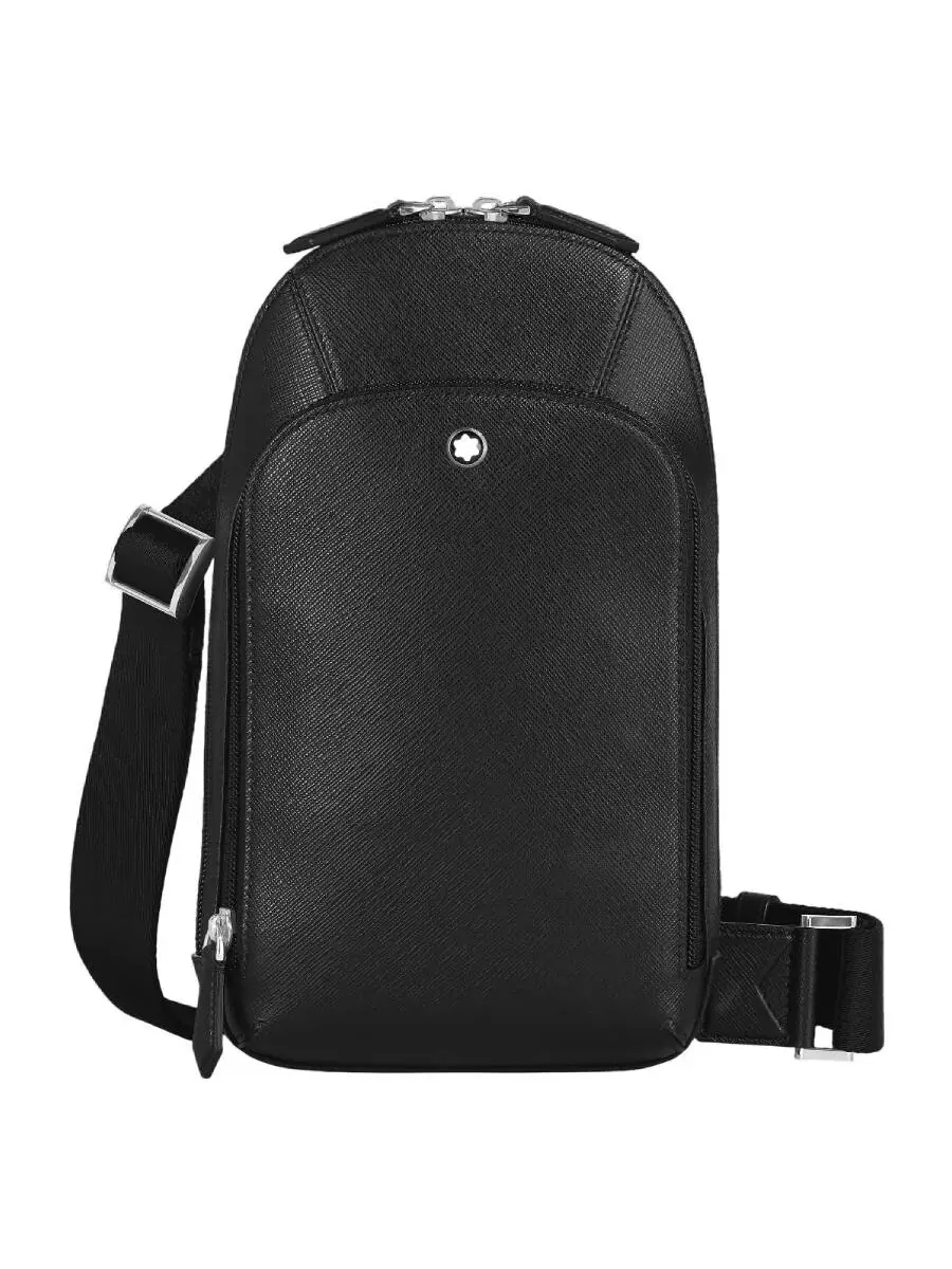 Сумка Montblanc Black Sartorial из кожи через плечо — черный