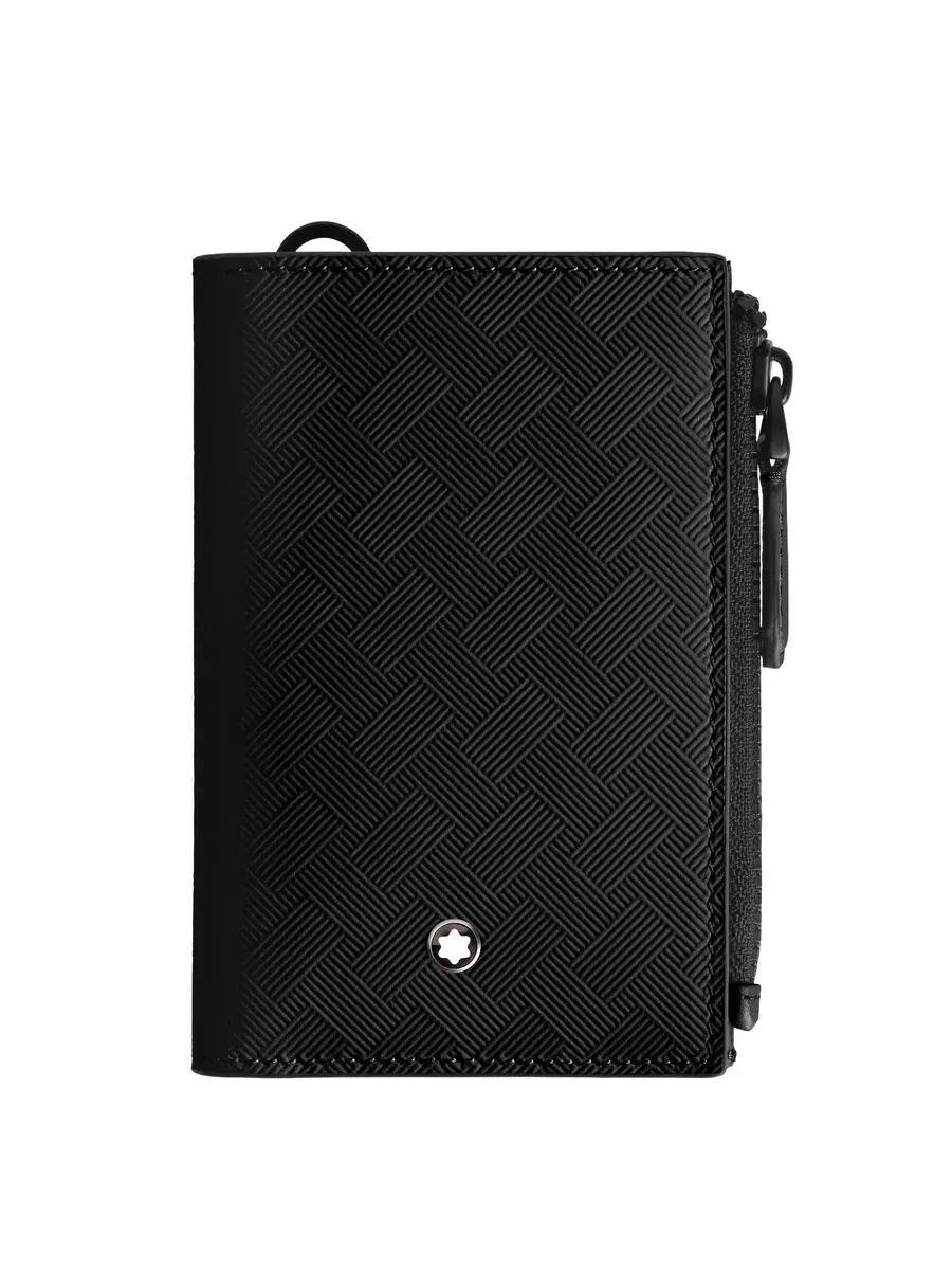 Кожаный мини-кошелек Montblanc Extreme 3.0 вертикальный — изображение 1 из 4, черный