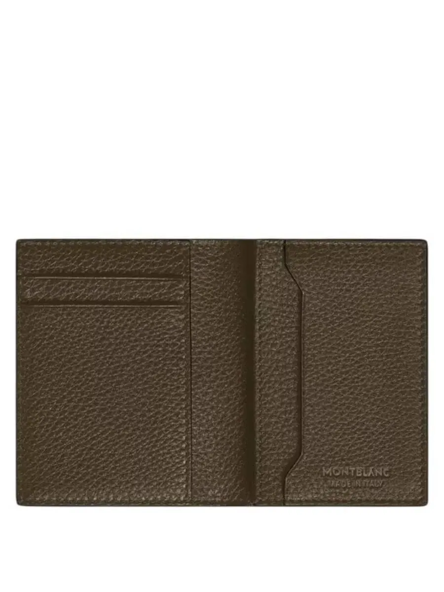 Картхолдер Montblanc из зернистой кожи на 4 карты — изображение 2 из 2, хаки