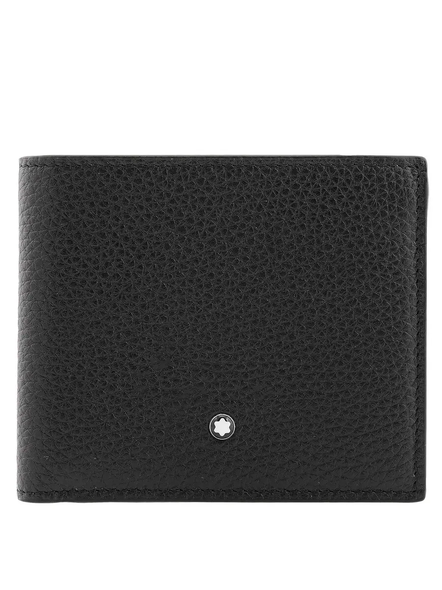 Кошелек Montblanc из зернистой кожи на 8 карт — изображение 1 из 4, черный