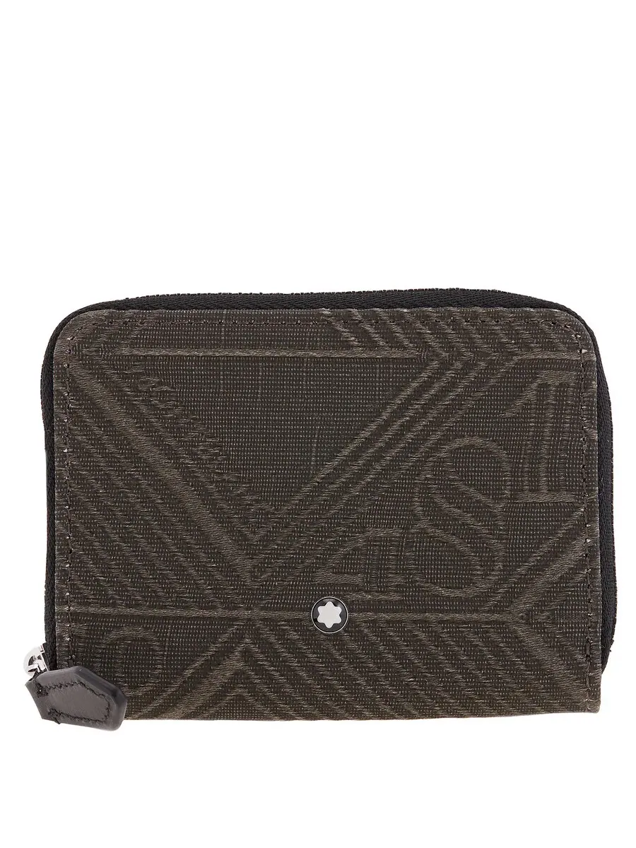 Кошелек Montblanc Khaki 4810 Jacquard Mini Zip Wallet — изображение 1 из 1, хаки