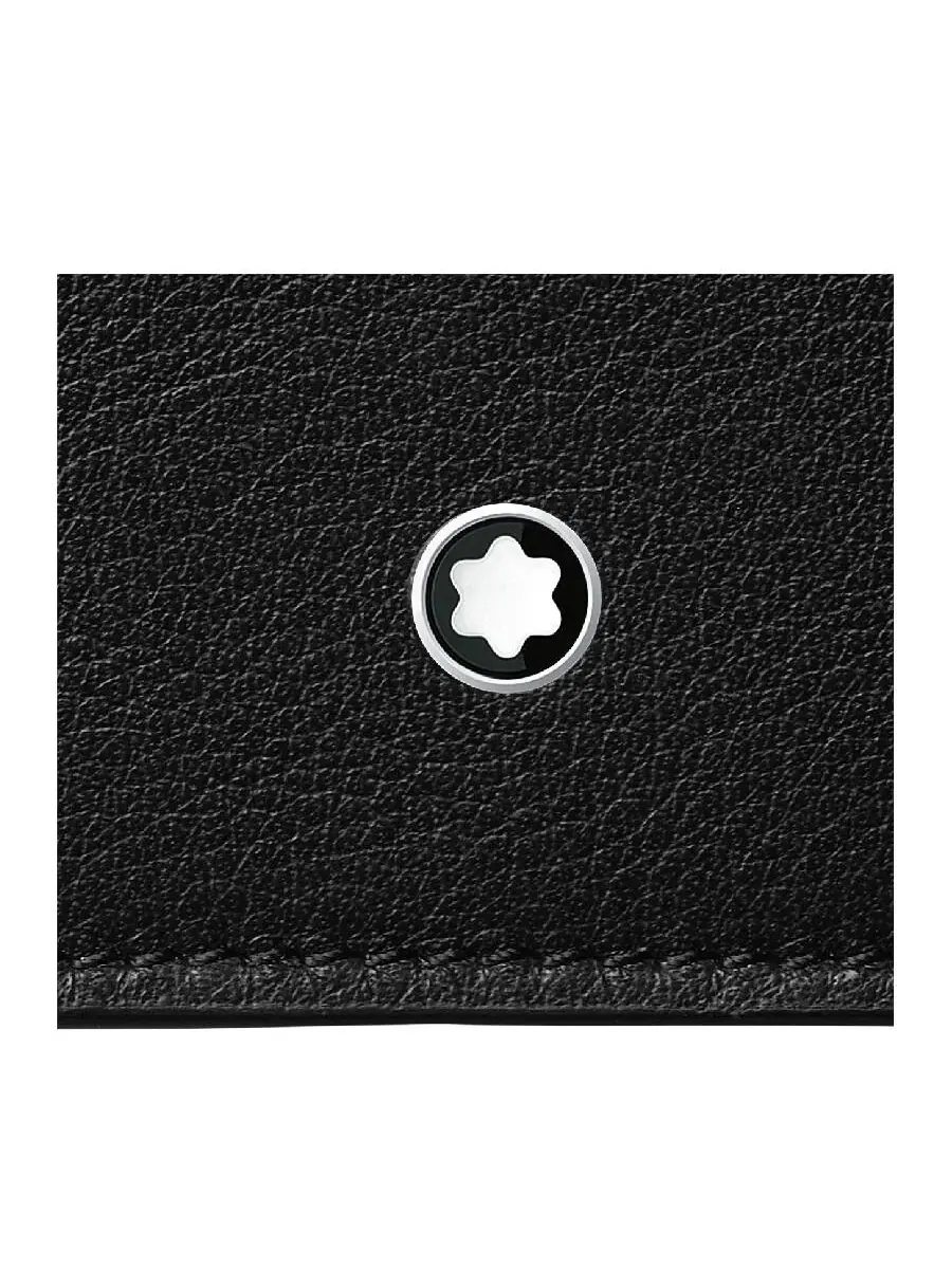 Детализированный кожаный футляр для карт Montblanc — изображение 3 из 3, черный