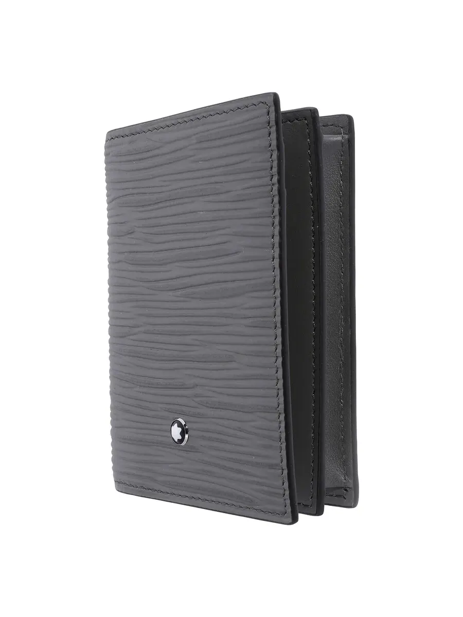 Кожаный держатель для карт Montblanc Medium Grey 4810 — изображение 2 из 4, серый