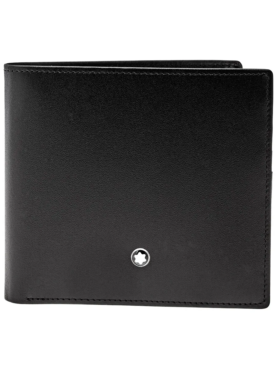 Кошелек Montblanc Meisterstuck 8 CC из черной кожи 7163 — изображение 1 из 7, черный