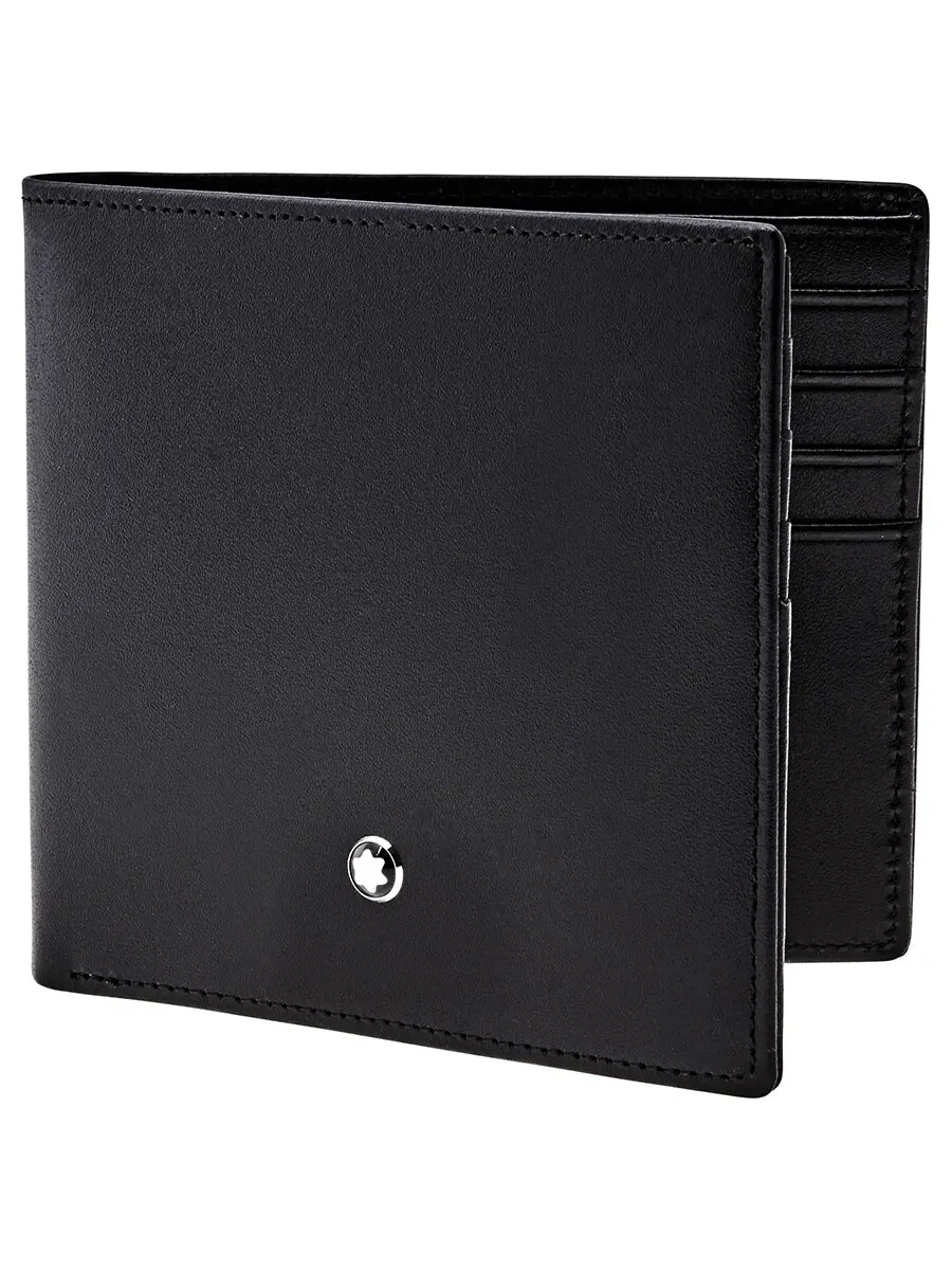 Кошелек Montblanc Meisterstuck 8 CC из черной кожи 7163 — изображение 2 из 7, черный