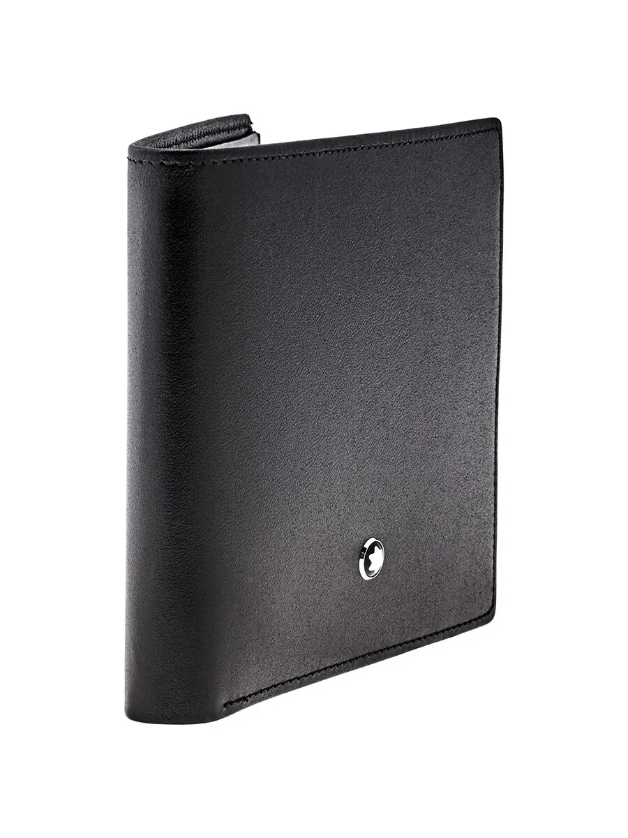 Кошелек Montblanc Meisterstuck 8 CC из черной кожи 7163 — изображение 3 из 7, черный