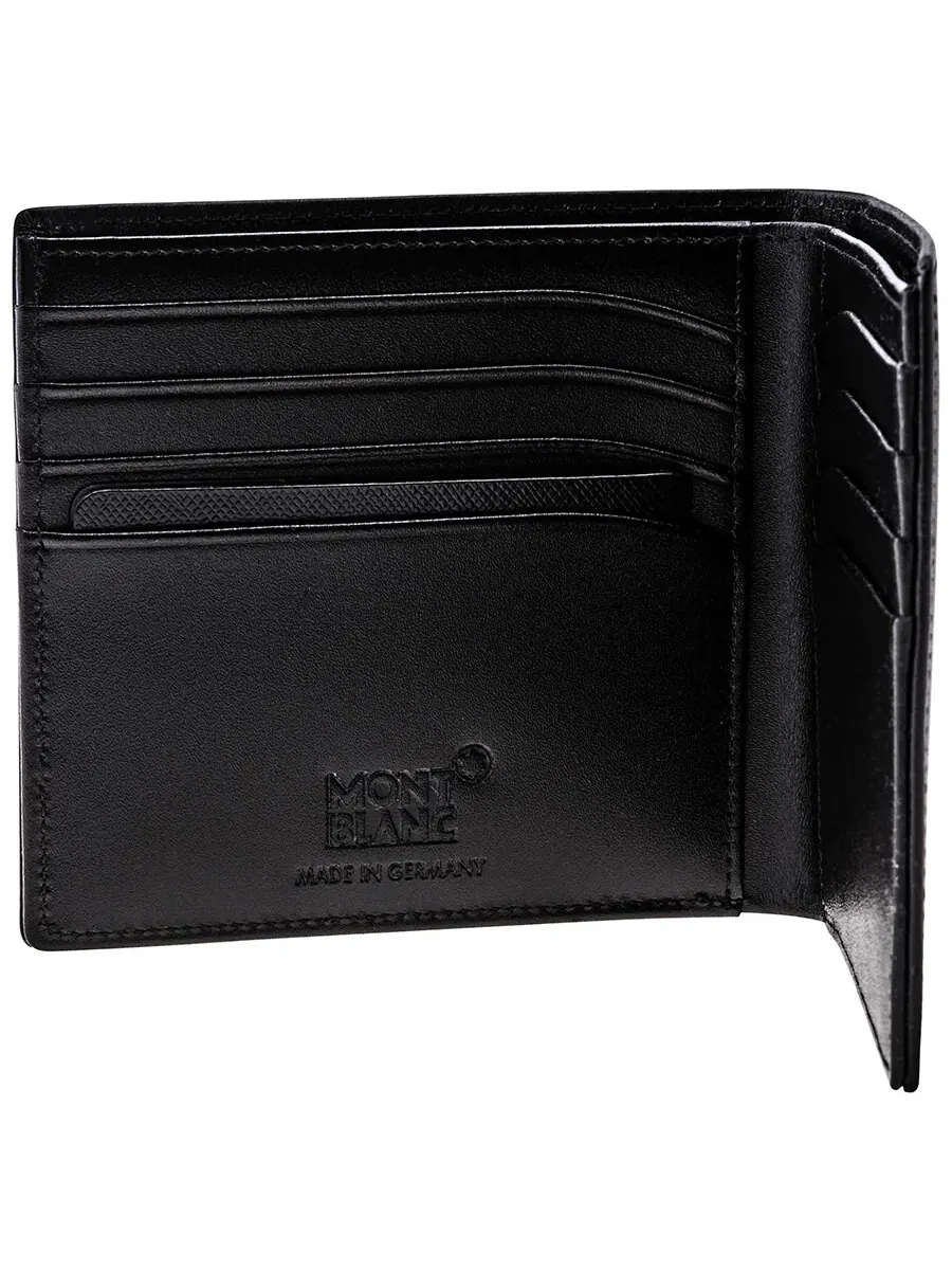 Кошелек Montblanc Meisterstuck 8 CC из черной кожи 7163 — изображение 5 из 7, черный