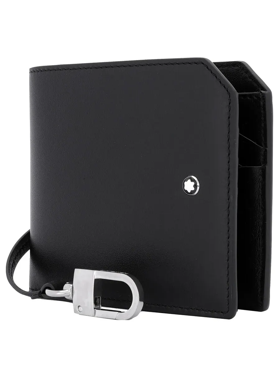 Кошелек Montblanc Meisterstück из черной кожи, мягкий, на 6 карт — изображение 6 из 6, черный