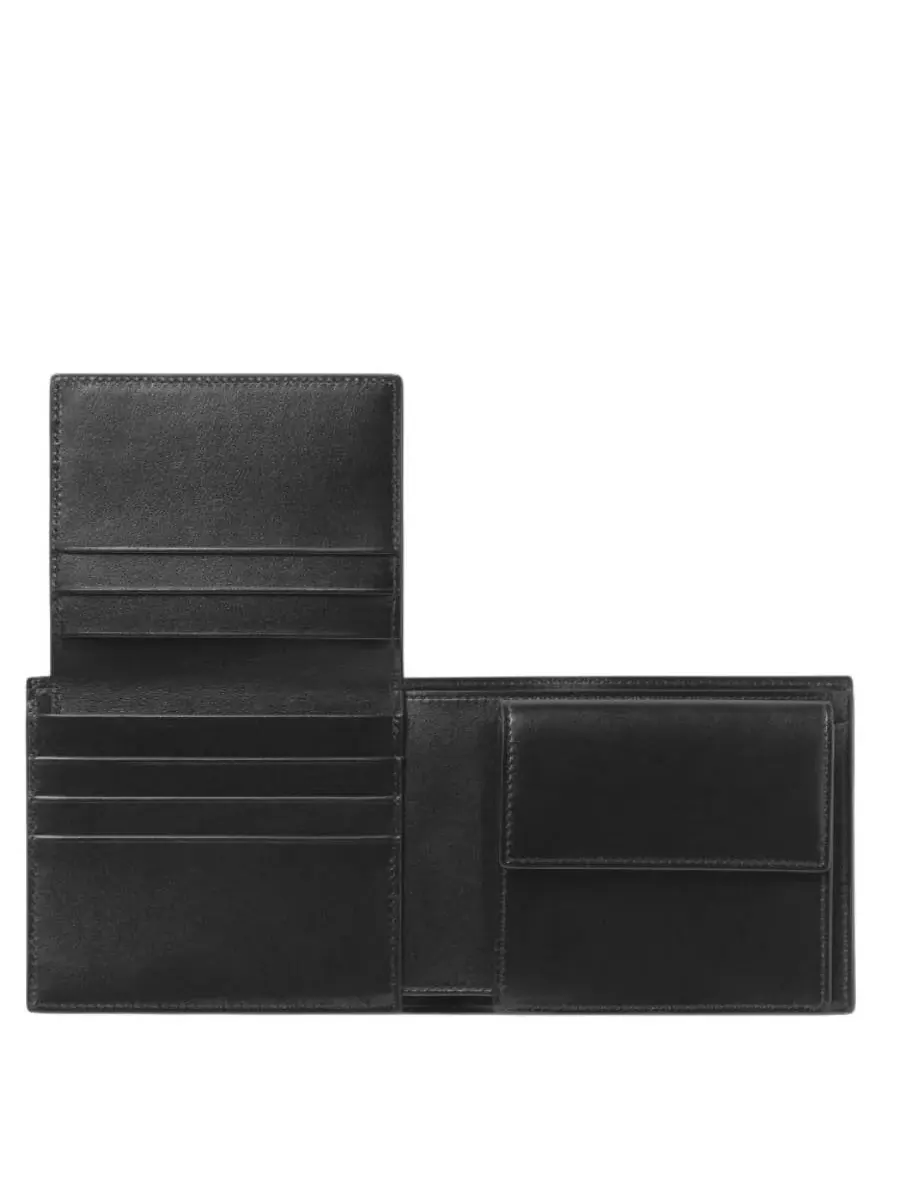 Кожаный кошелек Montblanc Meisterstuck для монет — изображение 2 из 3, черный