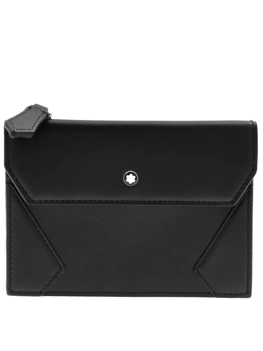 Кожаный держатель для карт Montblanc Meisterstück — изображение 1 из 4, черный