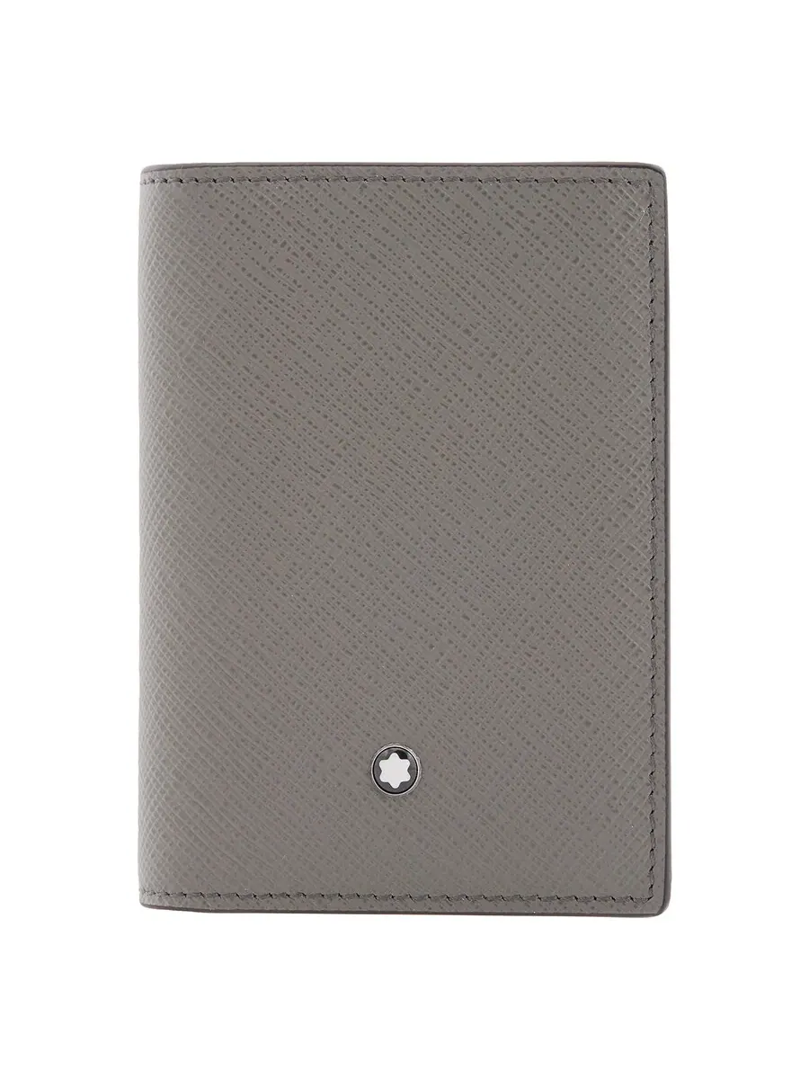 Визитница Montblanc Sartorial на 4 карты из кожи — изображение 1 из 4, серый