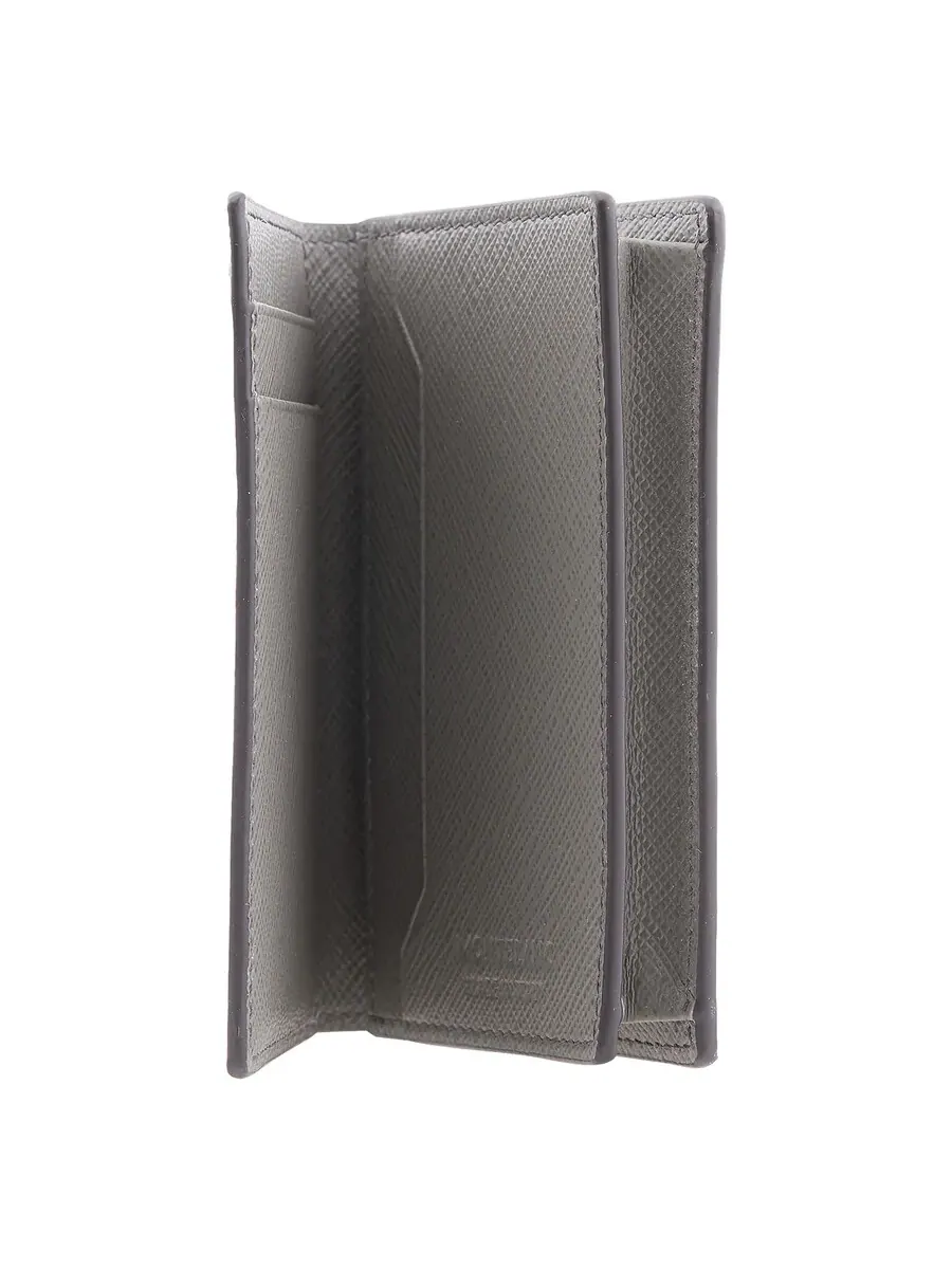 Визитница Montblanc Sartorial на 4 карты из кожи — изображение 2 из 4, серый
