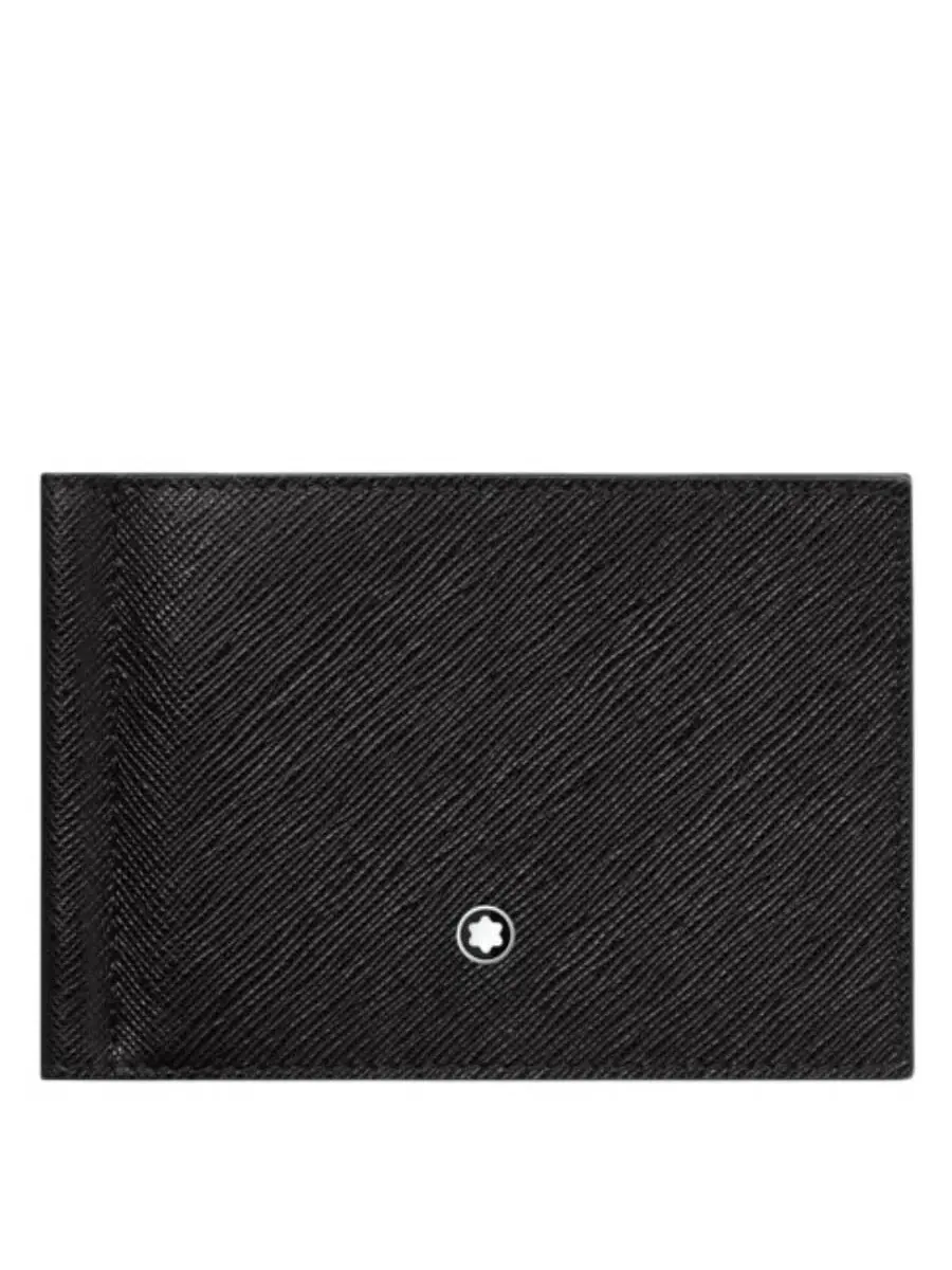 Кошелек Montblanc Sartorial из кожи на 6 карт с зажимом для денег — изображение 1 из 3, черный