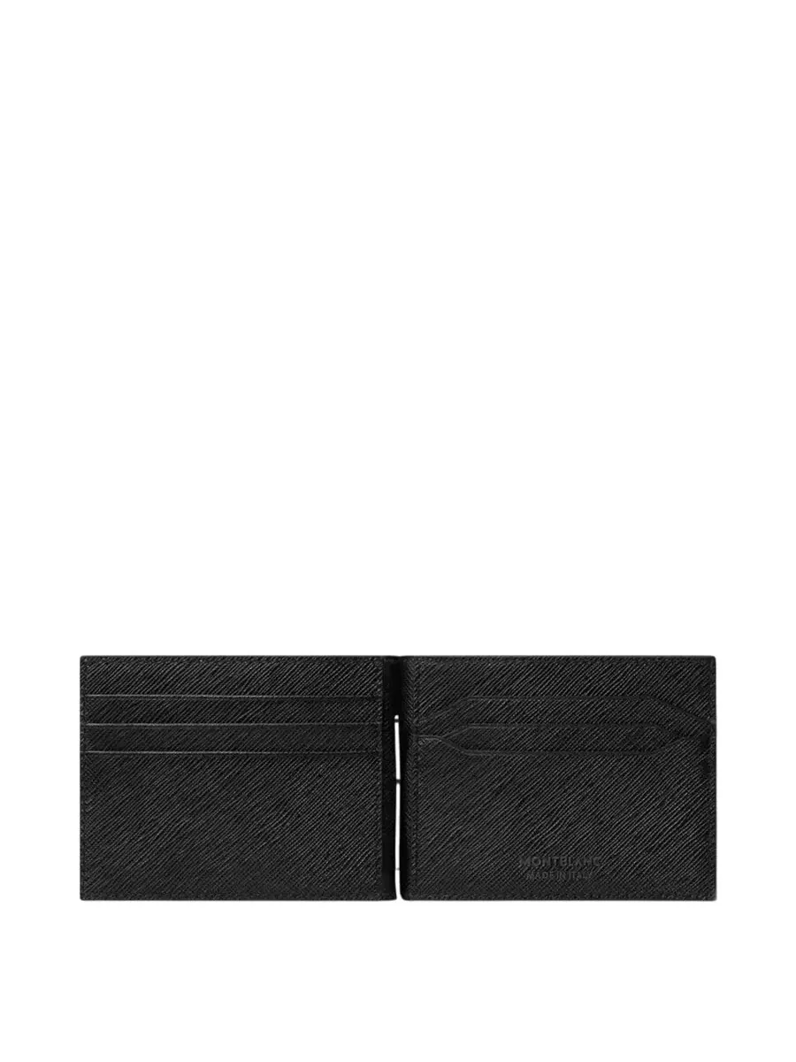 Кошелек Montblanc Sartorial из кожи на 6 карт с зажимом для денег — изображение 2 из 3, черный