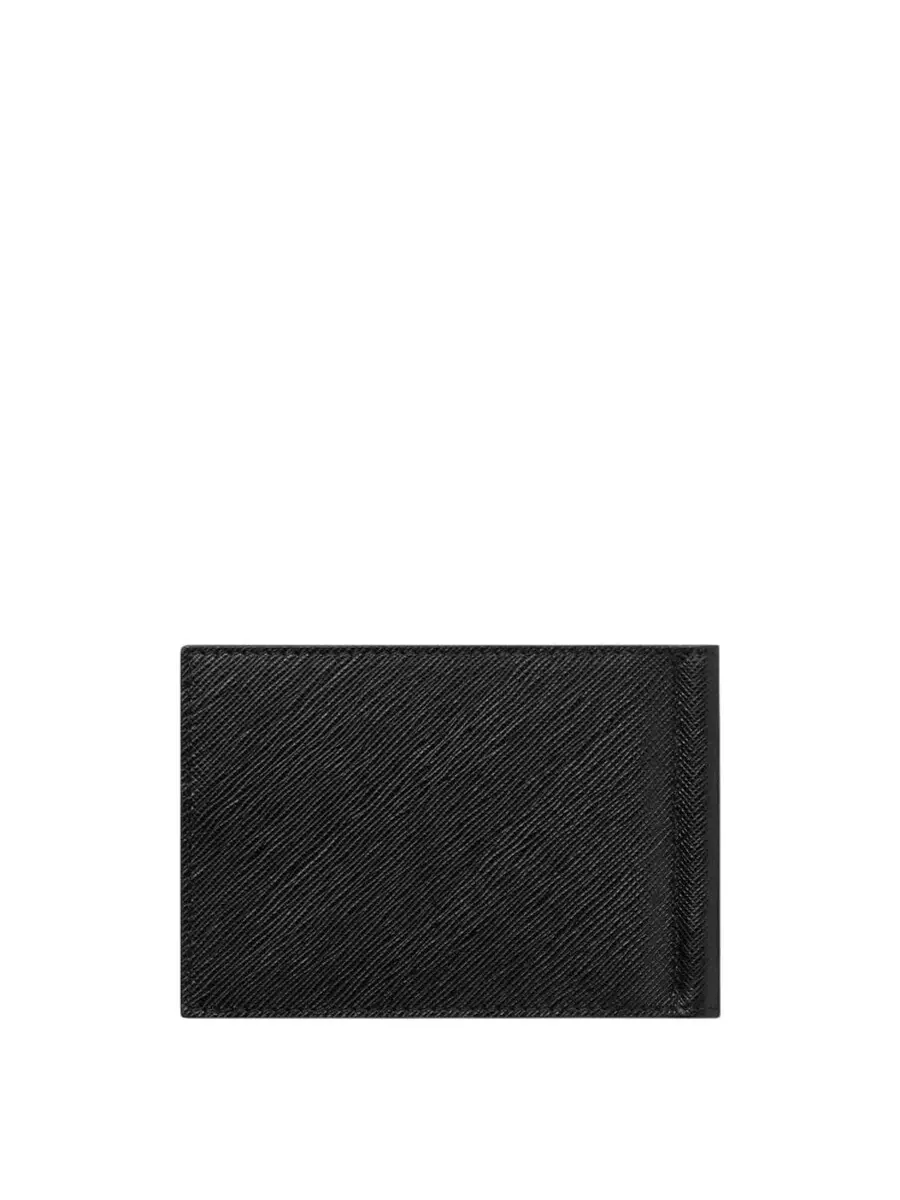 Кошелек Montblanc Sartorial из кожи на 6 карт с зажимом для денег — изображение 3 из 3, черный