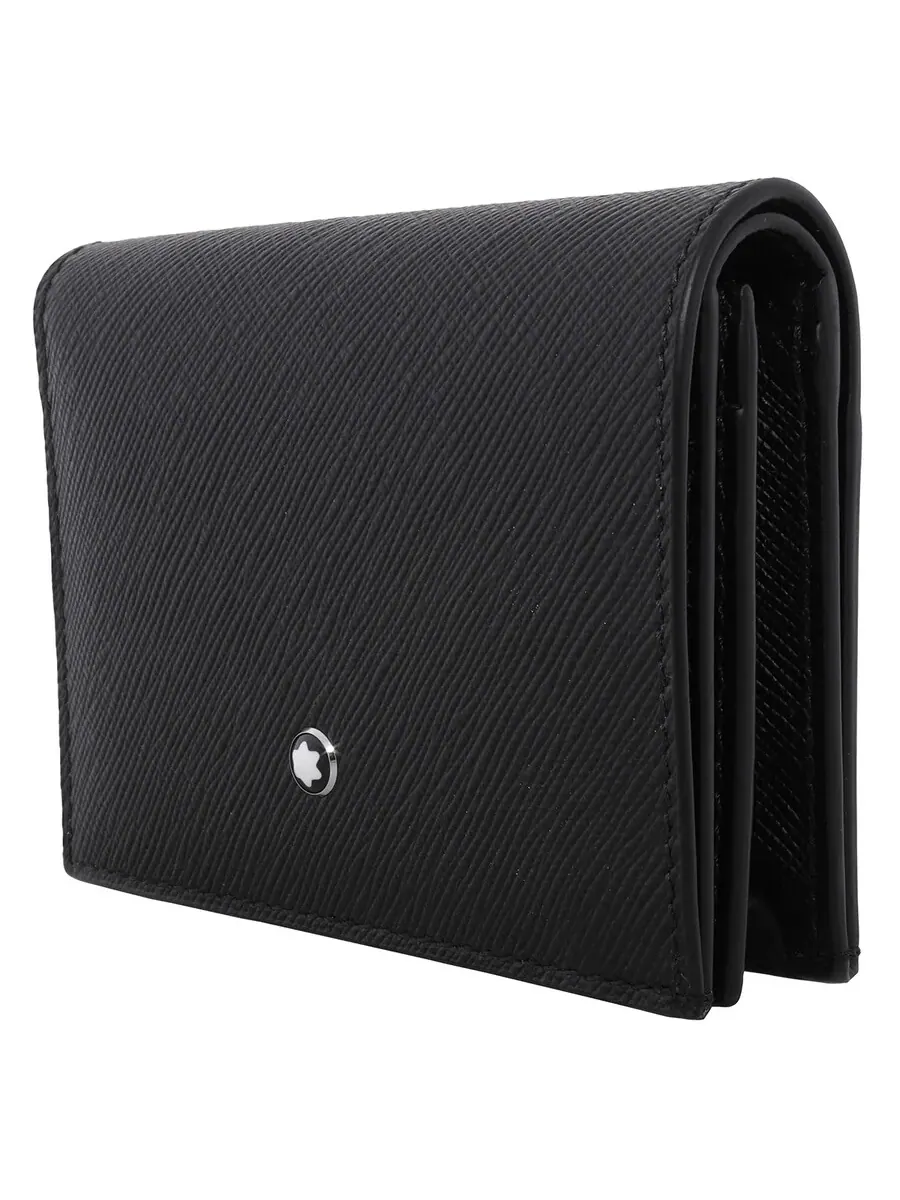 Кожаный кошелек Montblanc Sartorial Nano Continental — изображение 2 из 4, черный