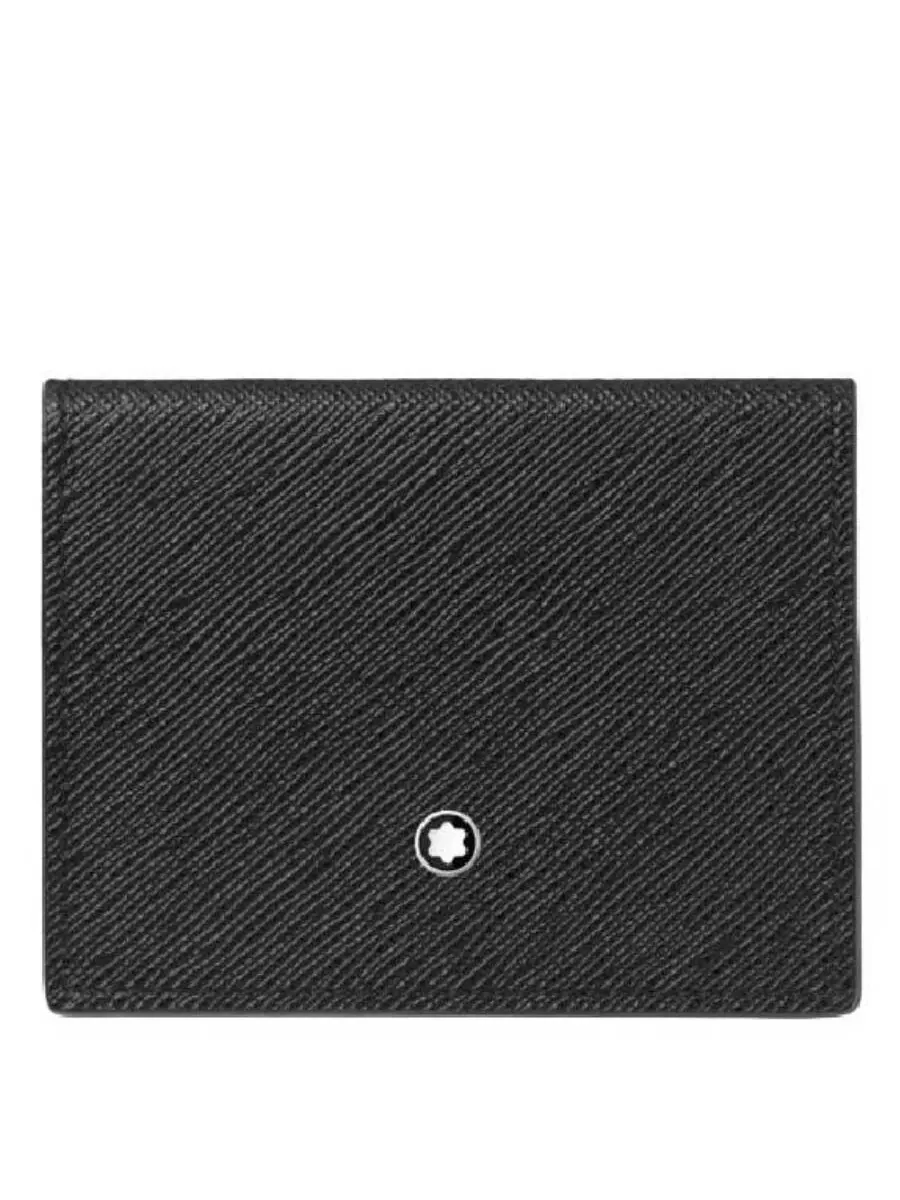 Кожаный держатель для карт Montblanc Sartorial Trio 4CC — изображение 1 из 3, черный