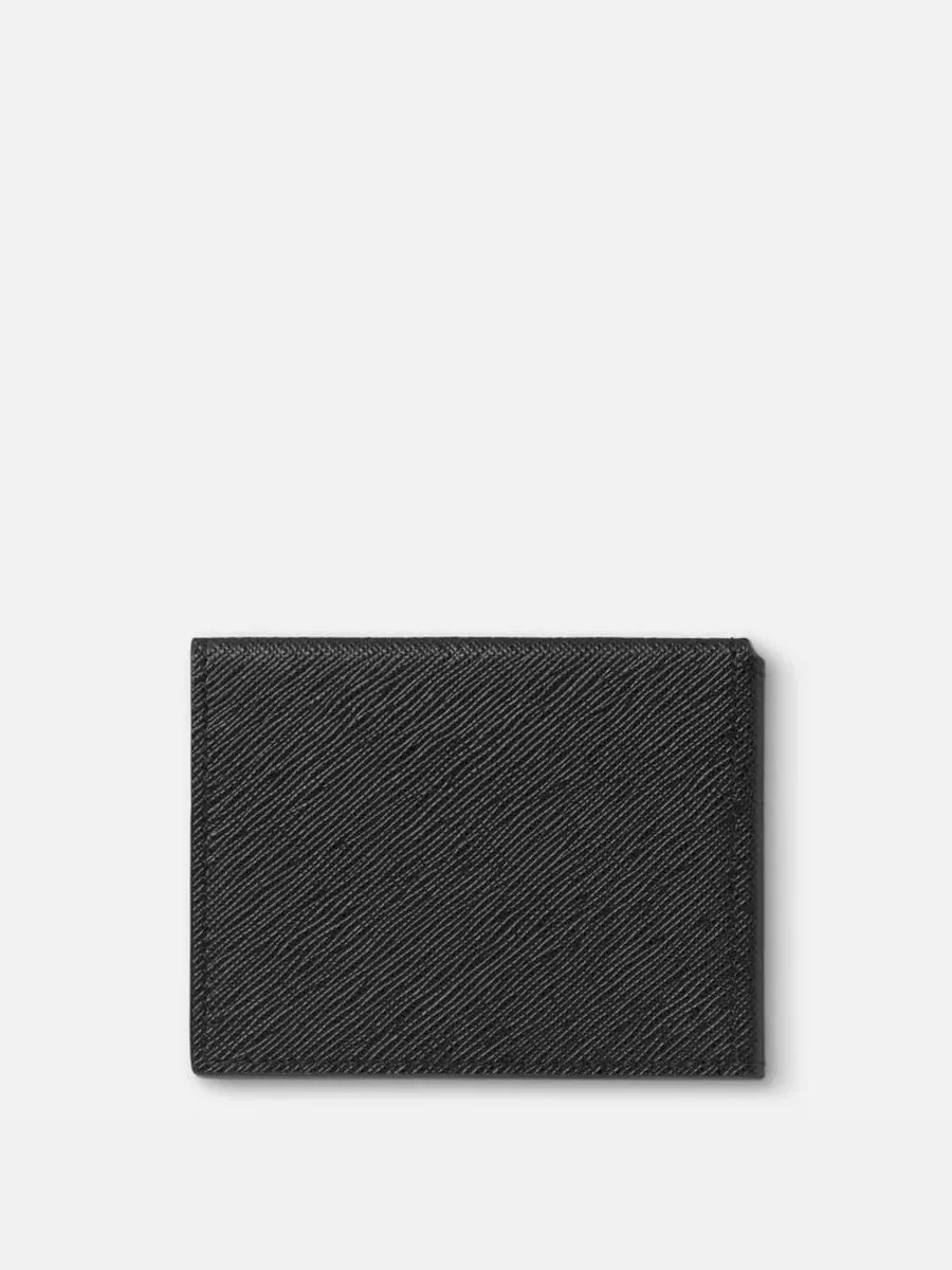 Кожаный держатель для карт Montblanc Sartorial Trio 4CC — изображение 3 из 3, черный