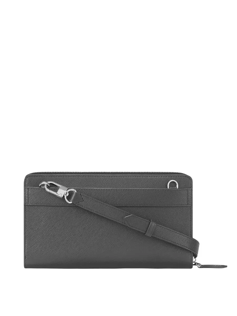 Кожаная сумка Montblanc Sartorial на молнии — изображение 2 из 4, серый