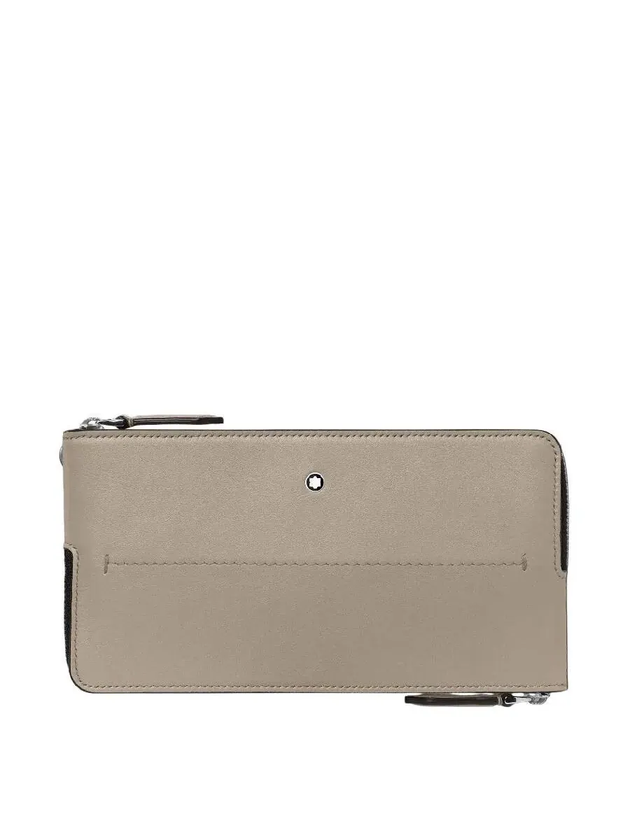 Сумка Montblanc Smartphone Leather Pouch — изображение 1 из 4, серый