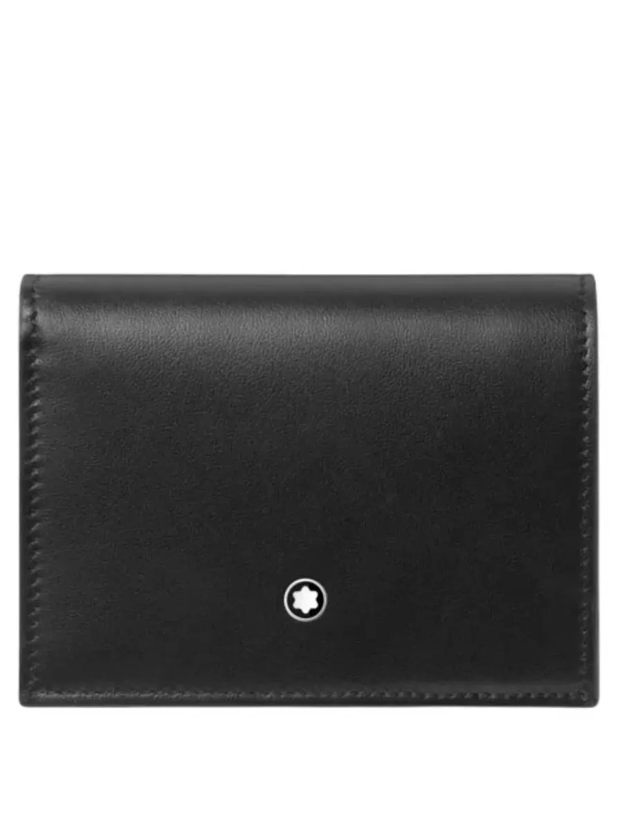 Маленький континентальный кошелек Montblanc Soft Nano — черный
