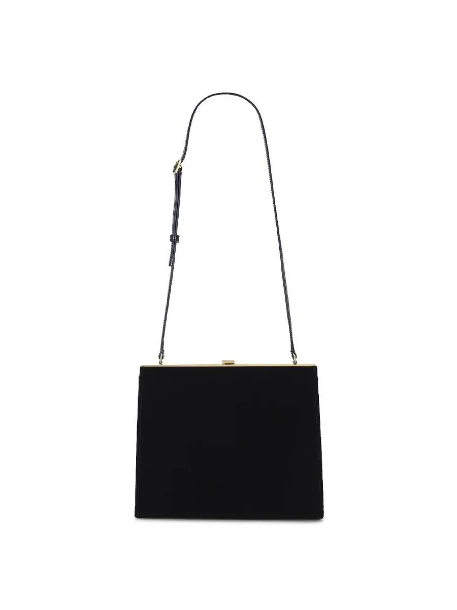Сумка через плечо Saint Laurent Gaia, маленькая — изображение 1 из 4, черный/черный