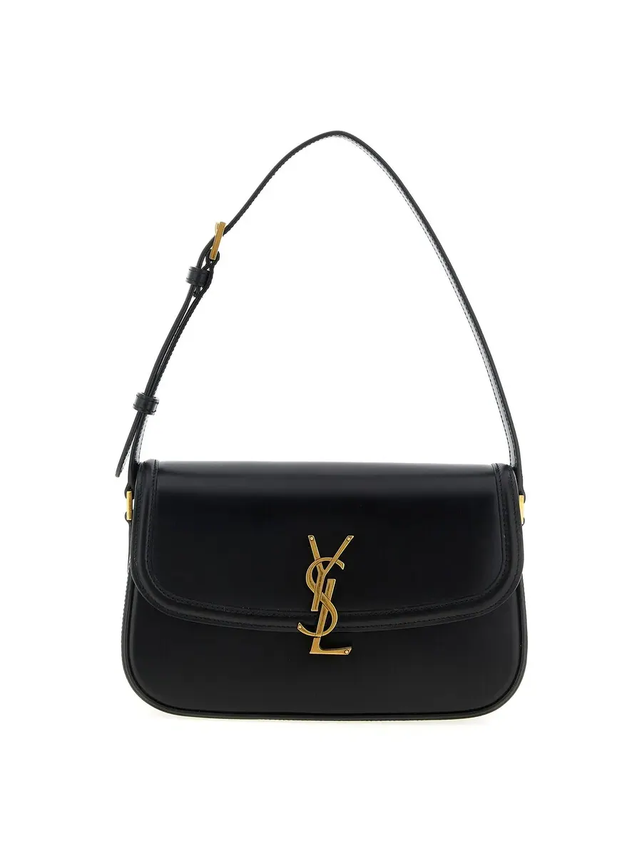 Сумка на плечо Saint Laurent Solferino, маленькая — черный