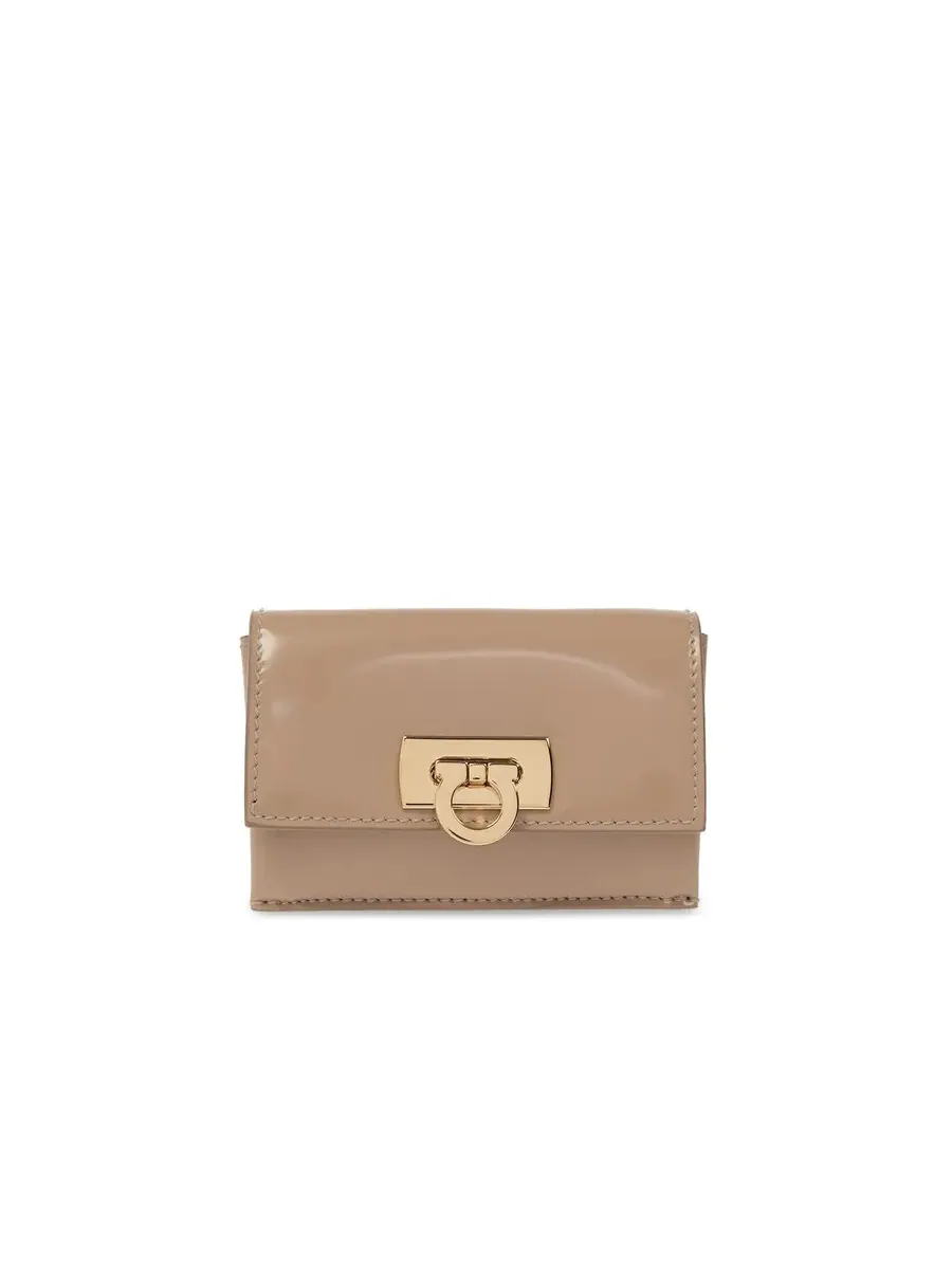 Визитница Salvatore Ferragamo с застежкой Gancini