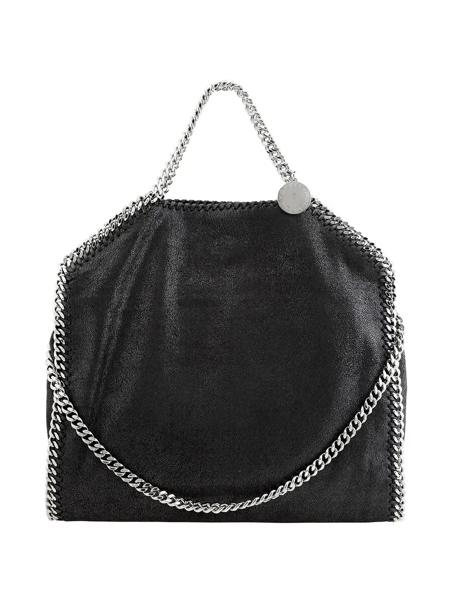 Женская сумка Stella McCartney Falabella Fold Over Black — черный