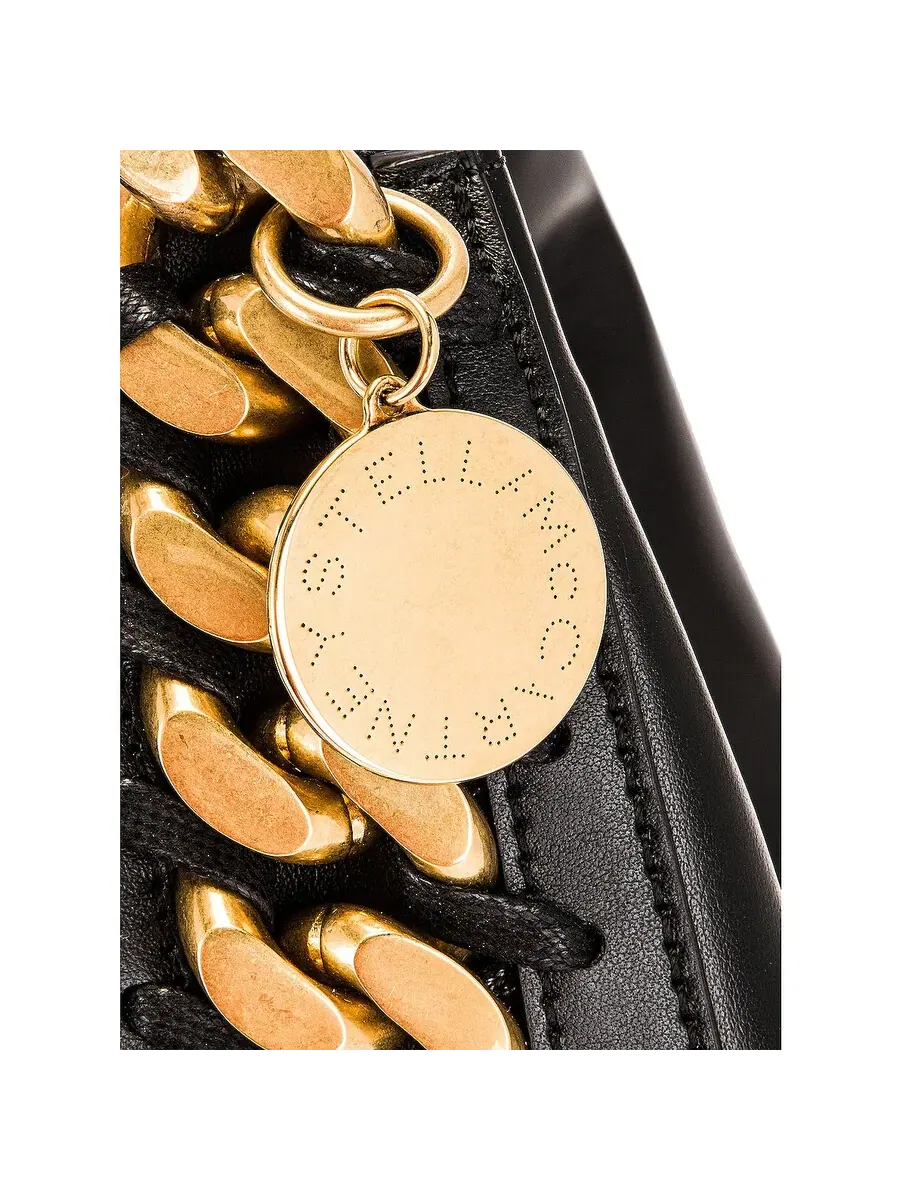 Маленькая сумка на плечо Stella McCartney Frayme с цепочкой — изображение 4 из 4, черный