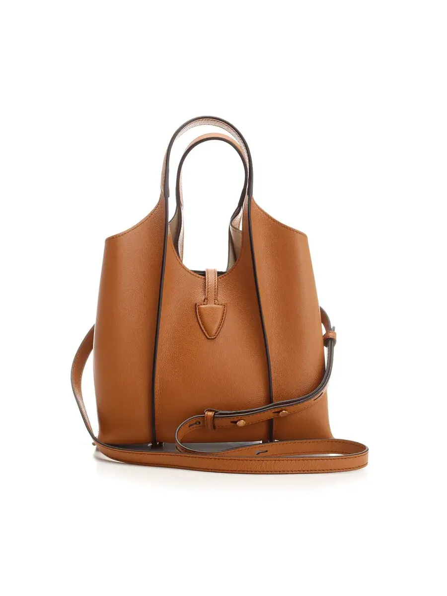 Сумка-тоут с логотипом Tod's Timeless — изображение 3 из 4, бежевый
