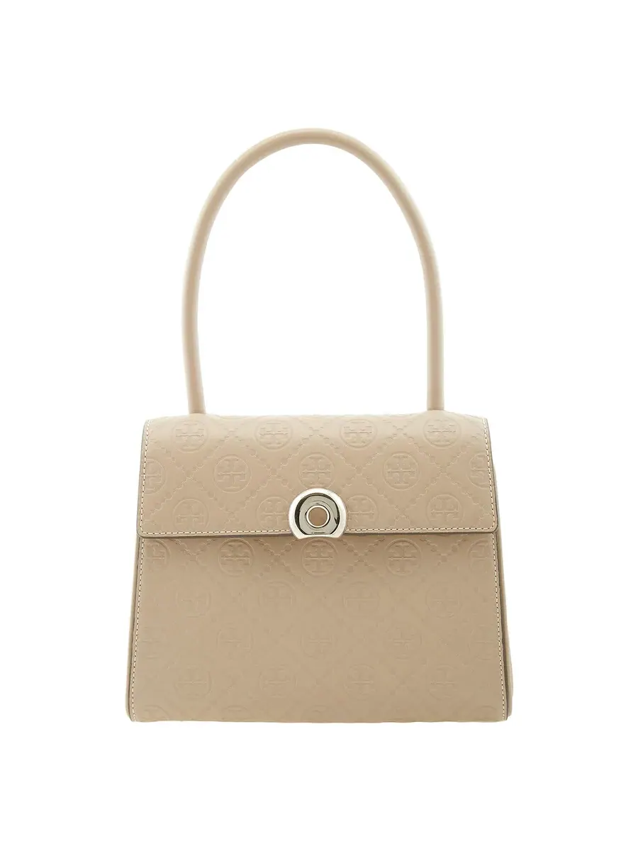Кожаная маленькая сумка Tory Burch T Monogram Deville — 1