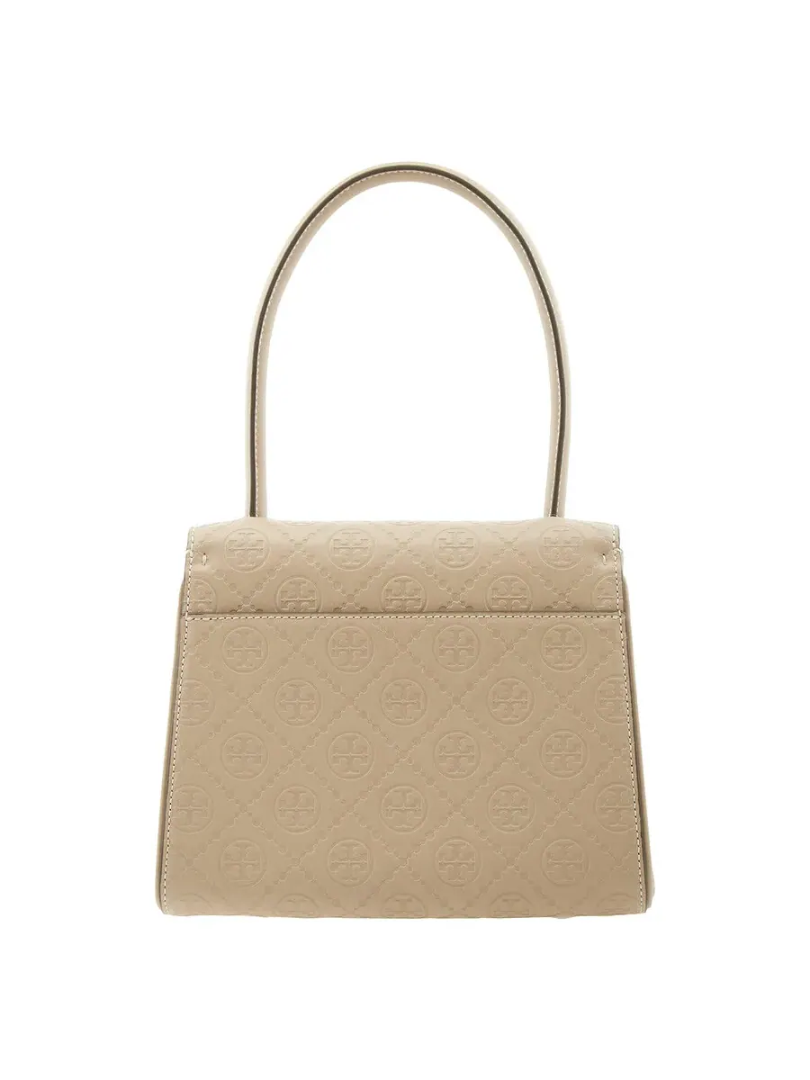 Кожаная маленькая сумка Tory Burch T Monogram Deville — 4