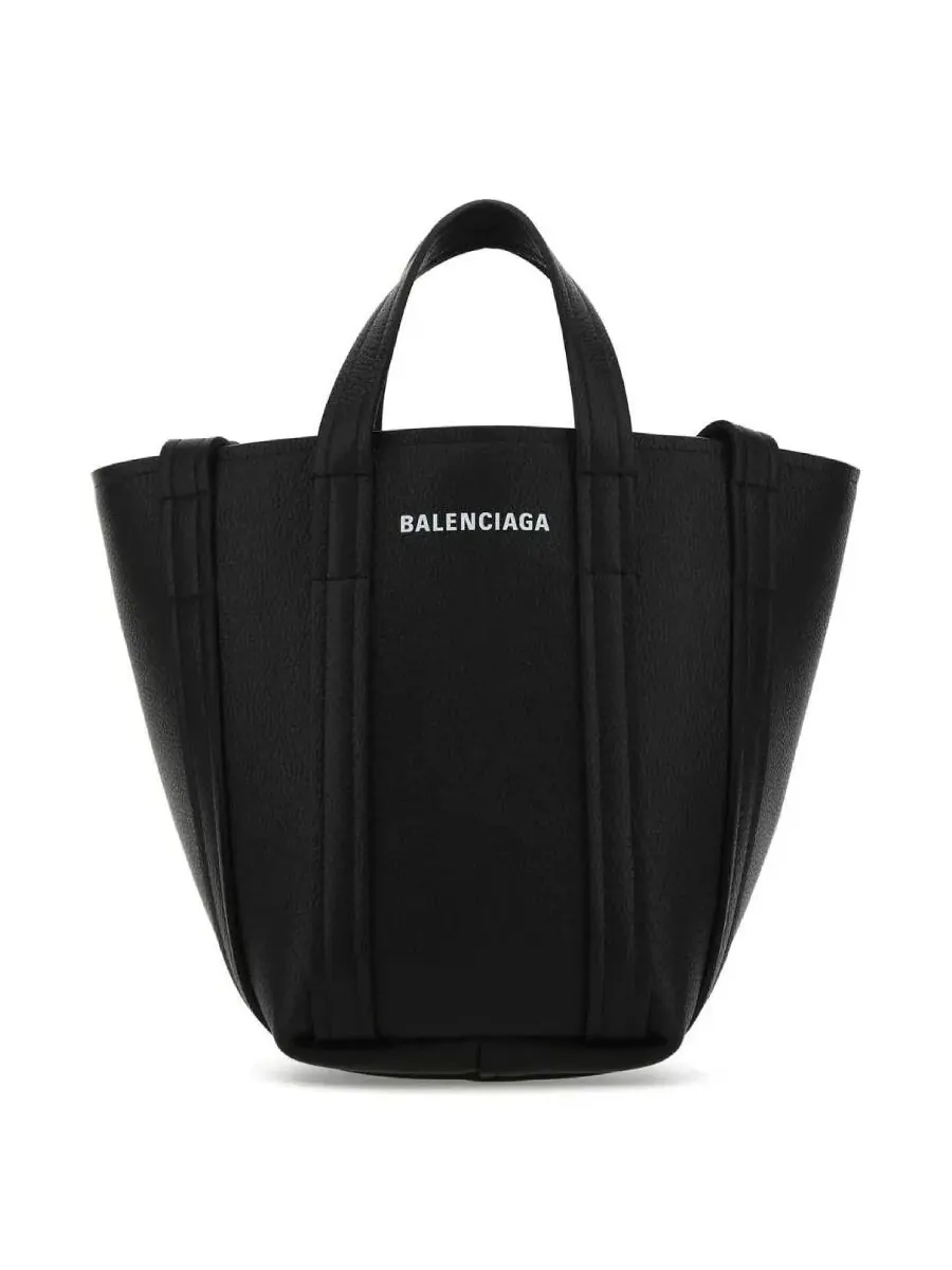Сумка-тоут Balenciaga Everyday XS North-South — изображение 1 из 4, черный/белый