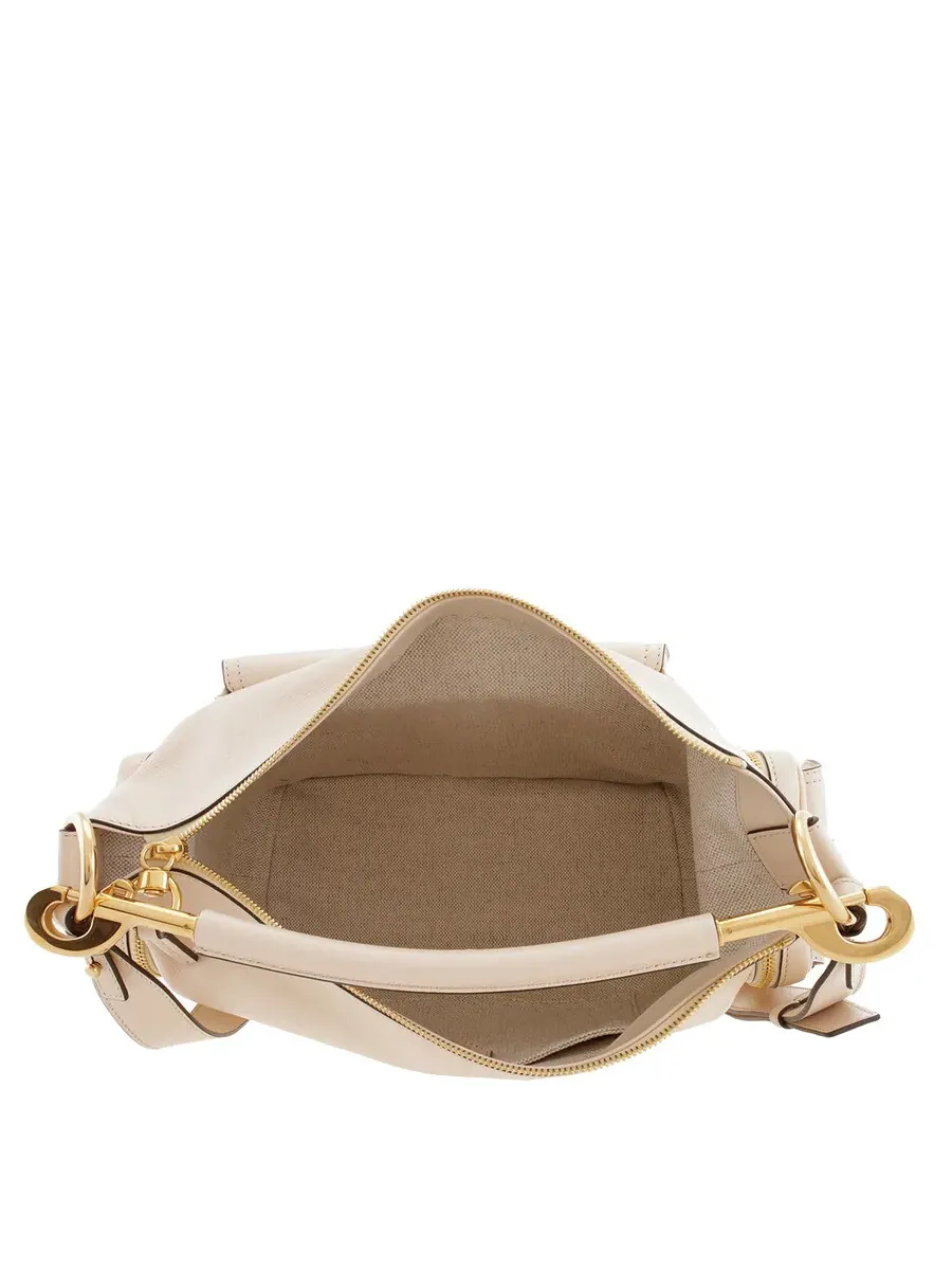 Сумка для камеры Chloé из блестящей кожи — изображение 6 из 6, бежевый