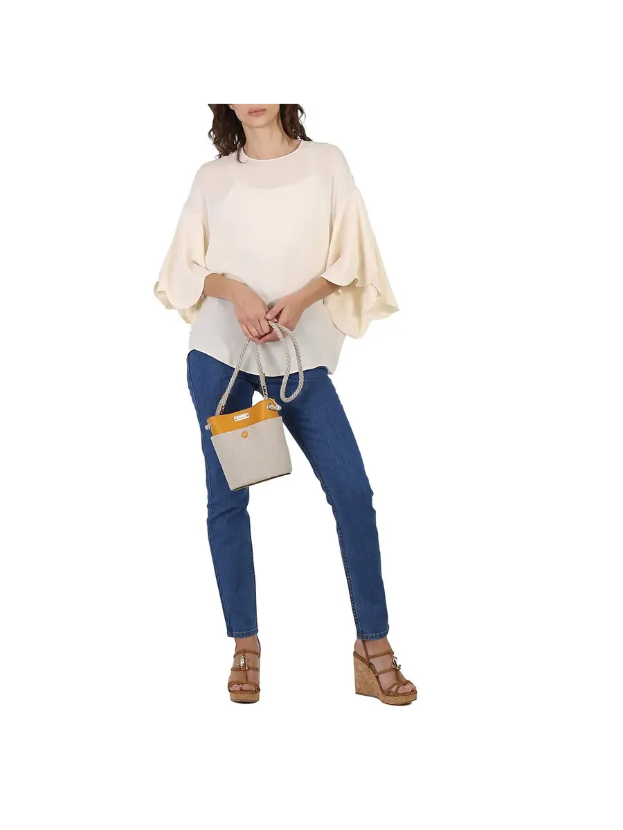 Сумка-ведро для ключей Chloé Ladies Sunflower Yellow Small — 2
