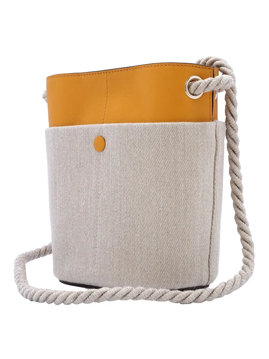 Сумка-ведро для ключей Chloé Ladies Sunflower Yellow Small — 3