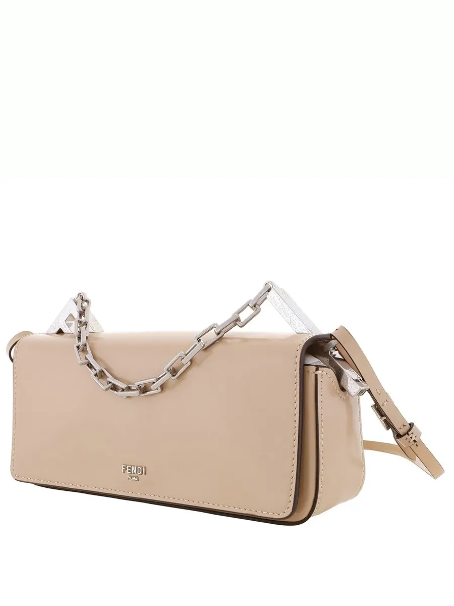 Сумка через плечо Fendi First Sight Flap — изображение 3 из 5, бежевый