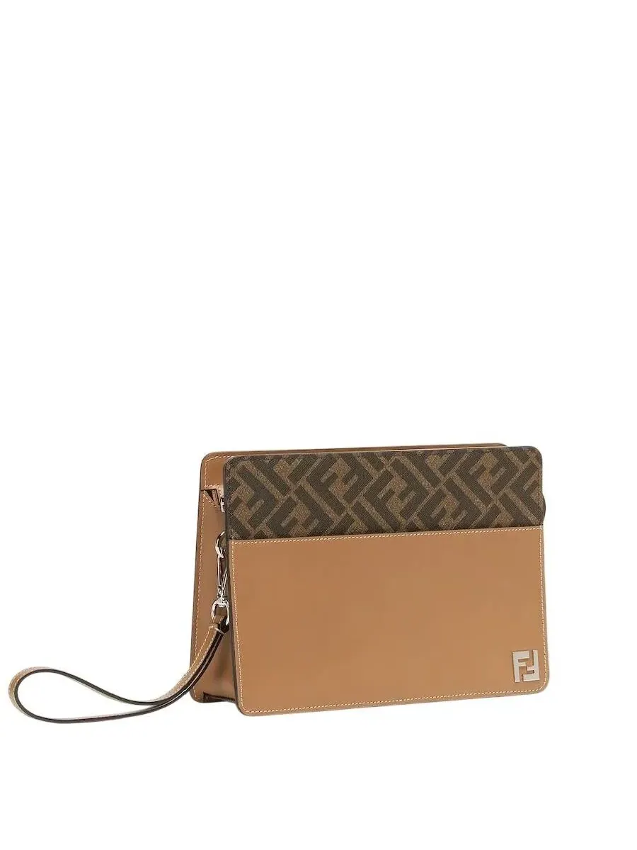 Сумка-клатч Fendi с аппликацией квадратного логотипа — 2