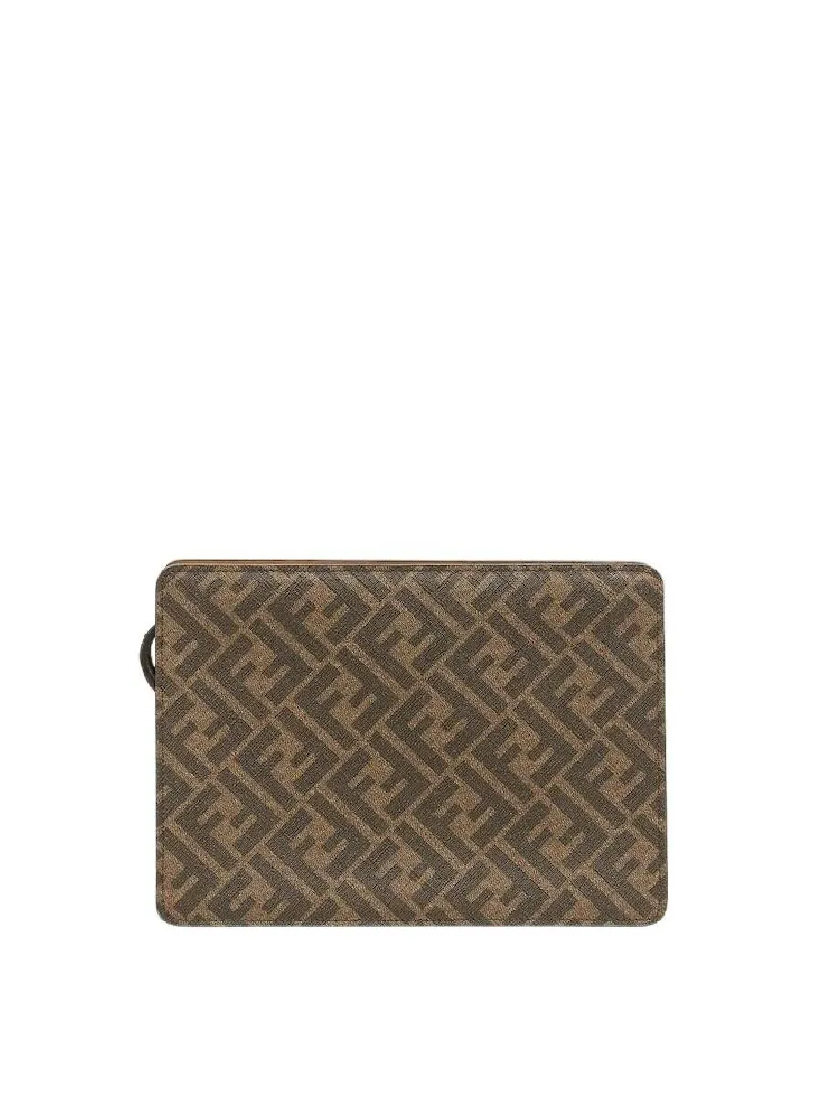 Сумка-клатч Fendi с аппликацией квадратного логотипа — 3