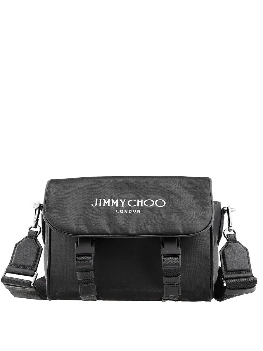 Сумка через плечо Jimmy Choo Eli с логотипом и нейлоновым принтом — 1